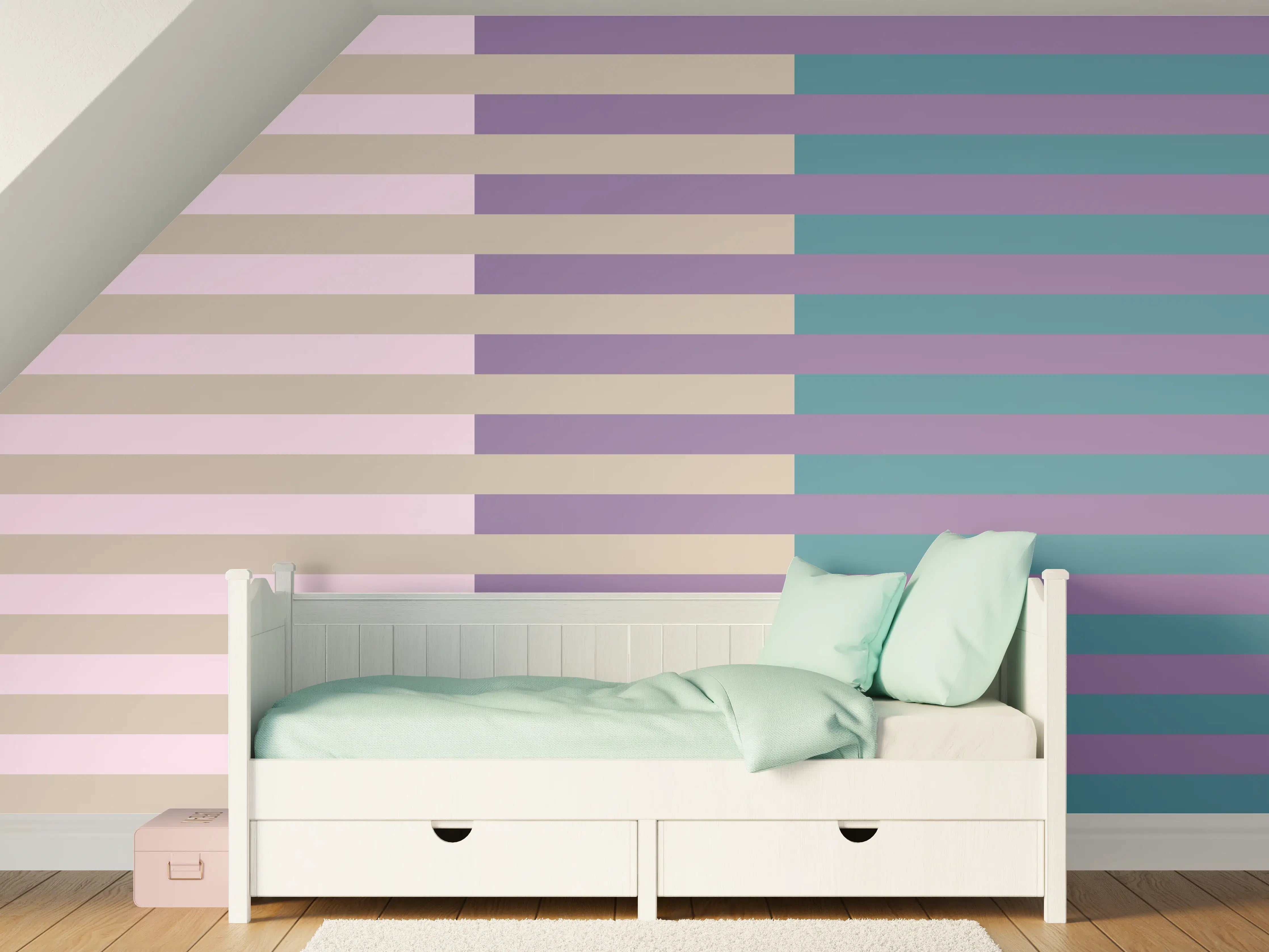Kinderzimmer Wandgestaltung - The Vintages - Multy Stripes - Daphne