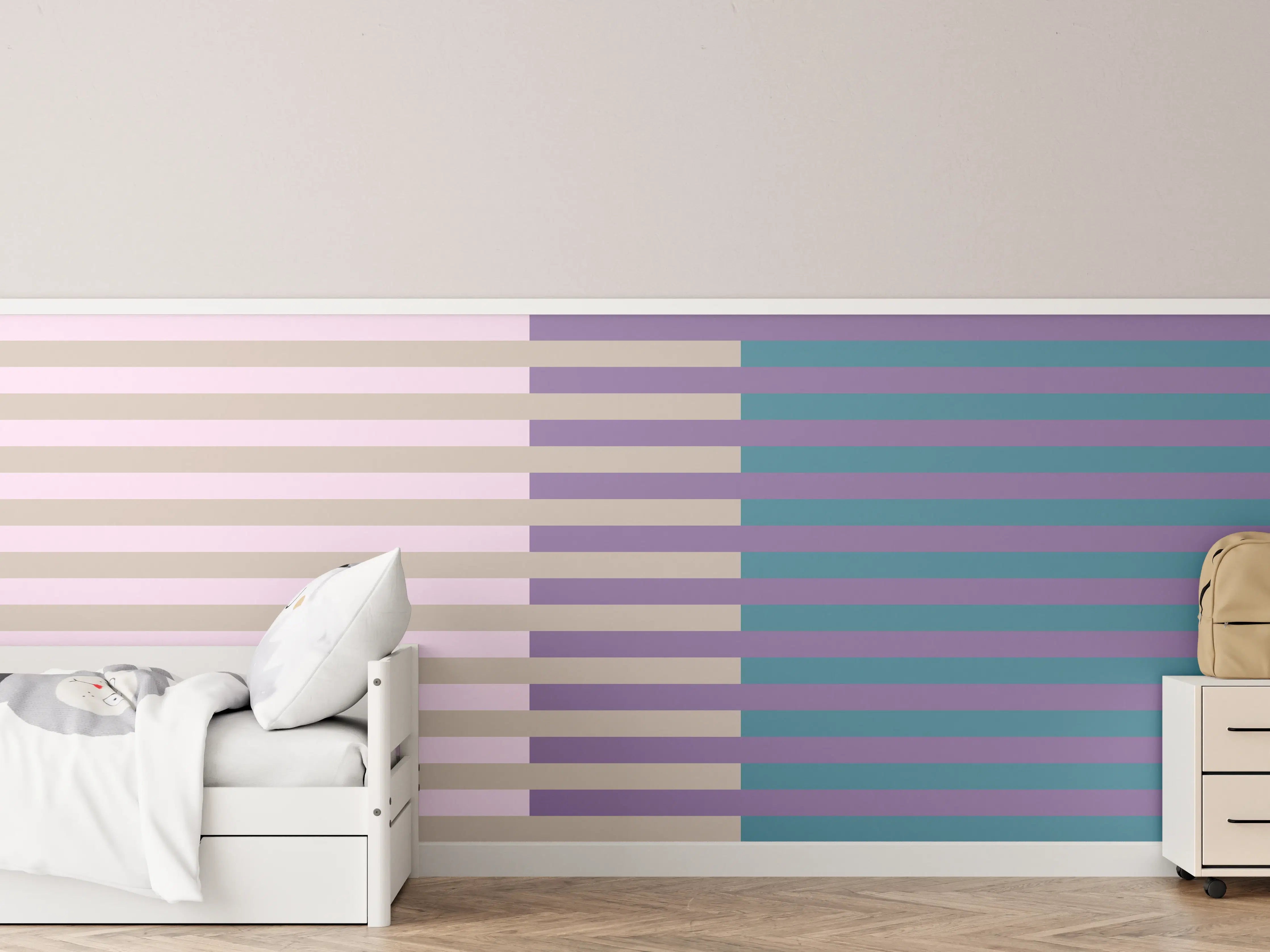 Kinderzimmer Wandgestaltung - The Vintages - Multy Stripes - Daphne