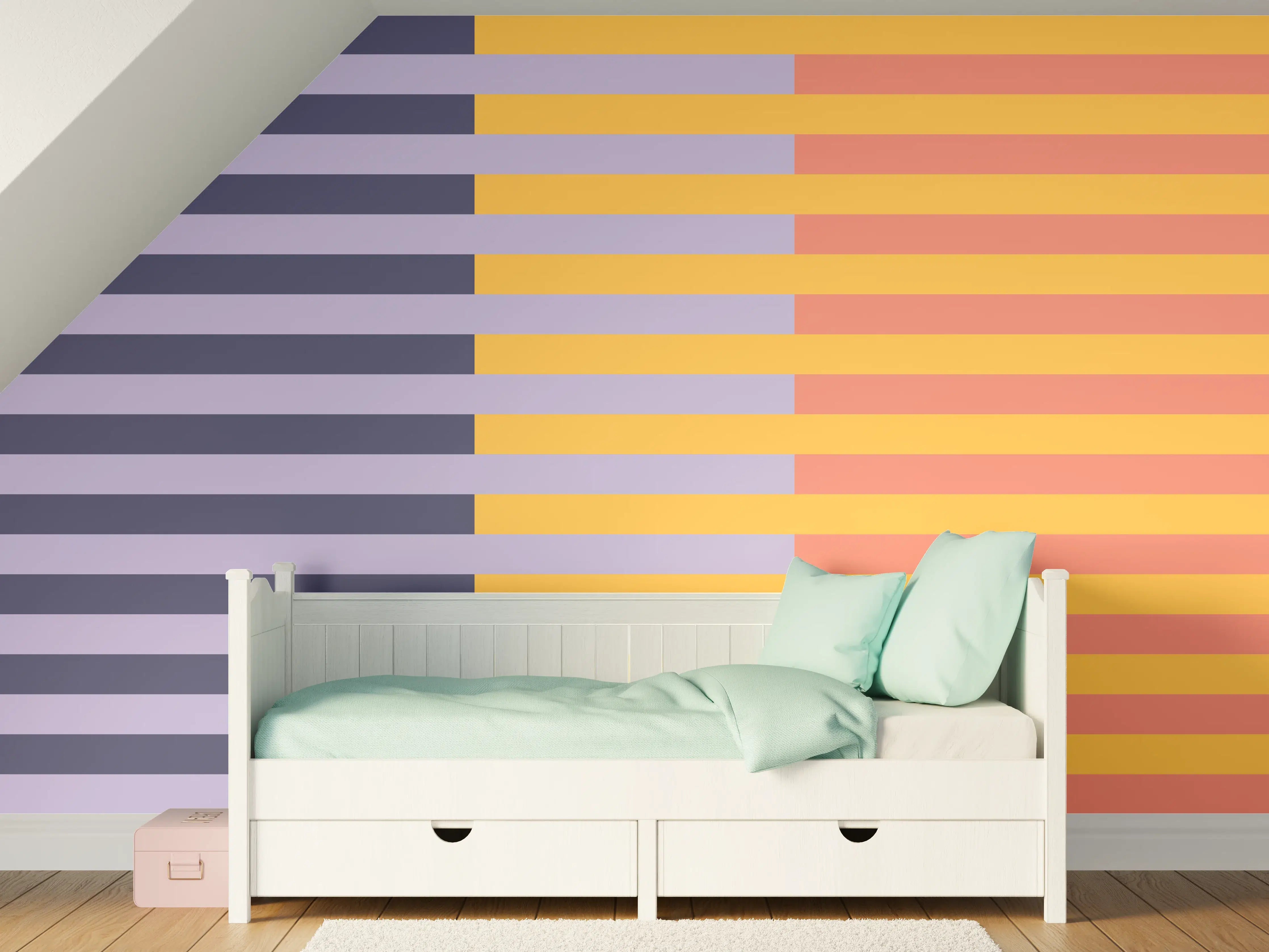 Kinderzimmer Wandgestaltung - The Vintages - Multy Stripes - Penelope