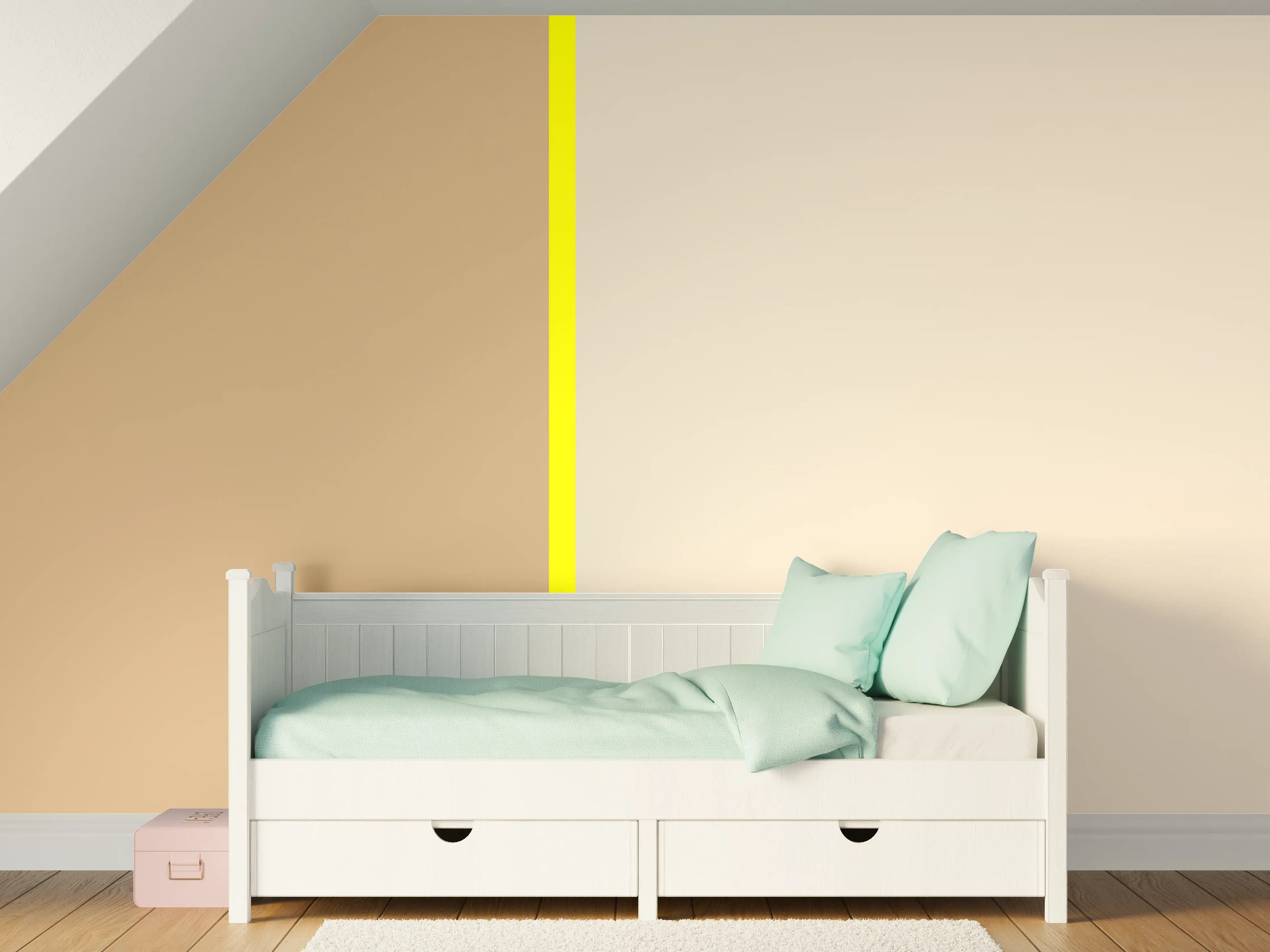 Kinderzimmer Wandgestaltung - The Yellows - Easy Vertical - Buttercup