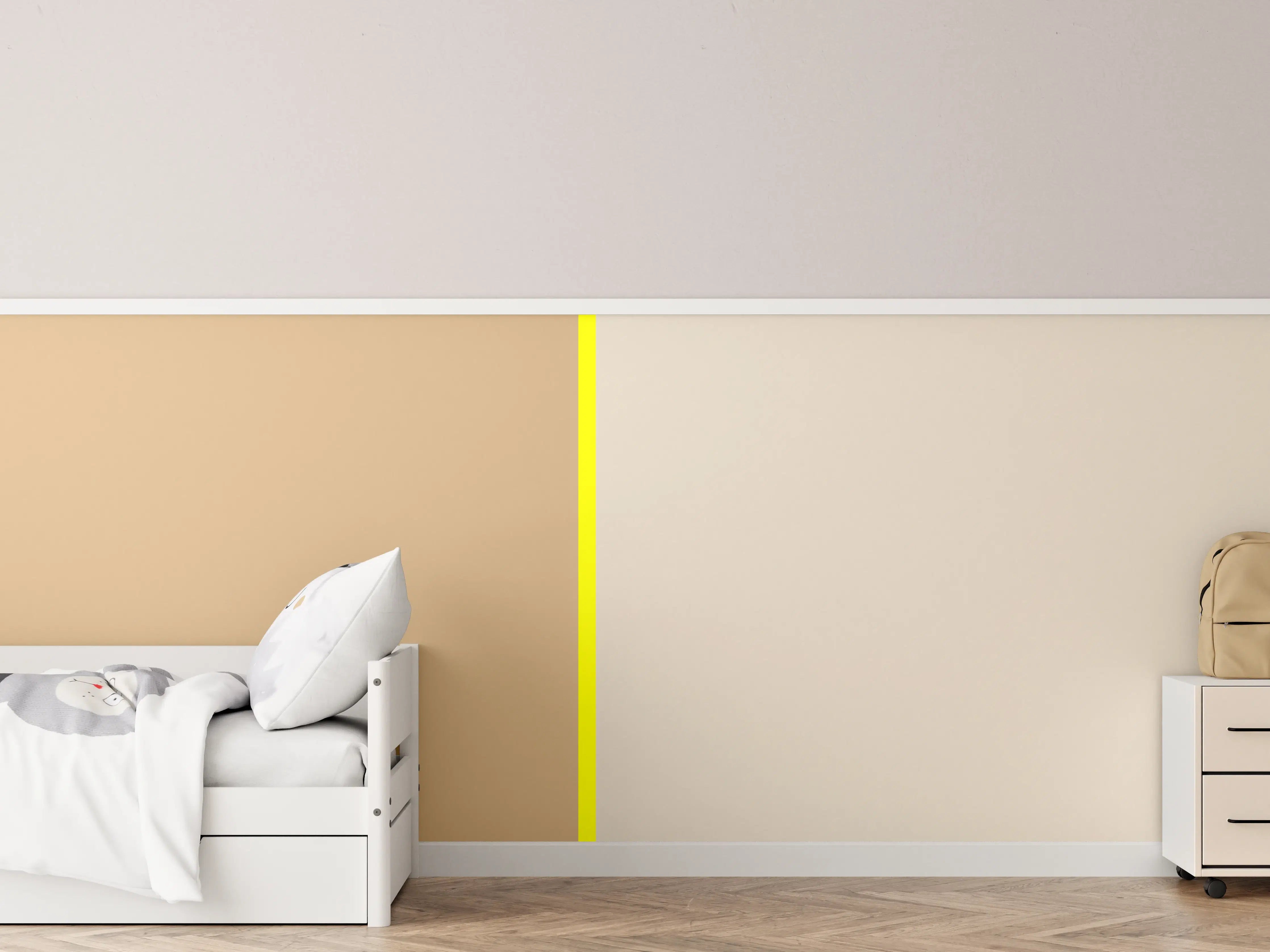 Kinderzimmer Wandgestaltung - The Yellows - Easy Vertical - Buttercup