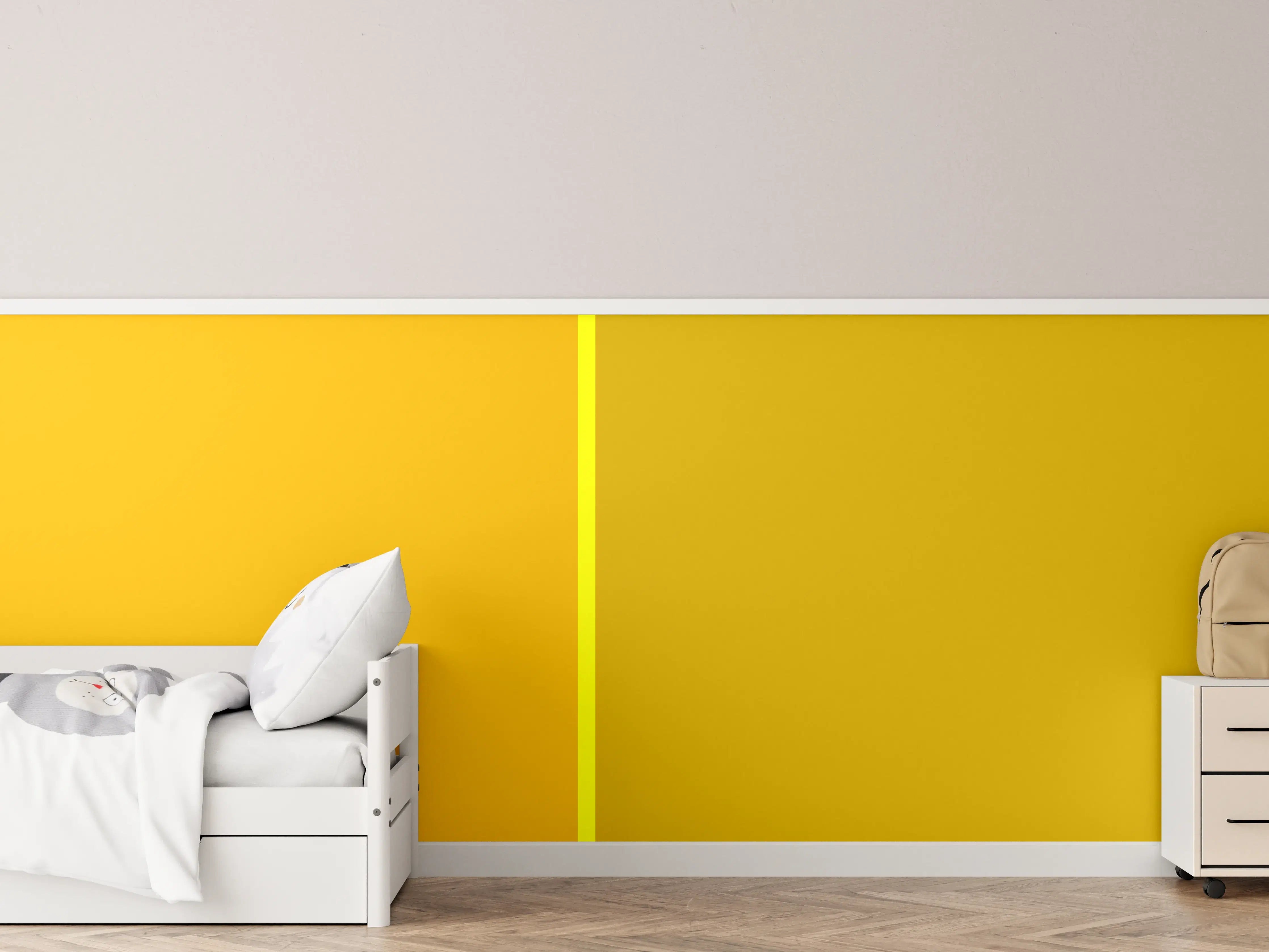 Kinderzimmer Wandgestaltung - The Yellows - Easy Vertical - Lemon