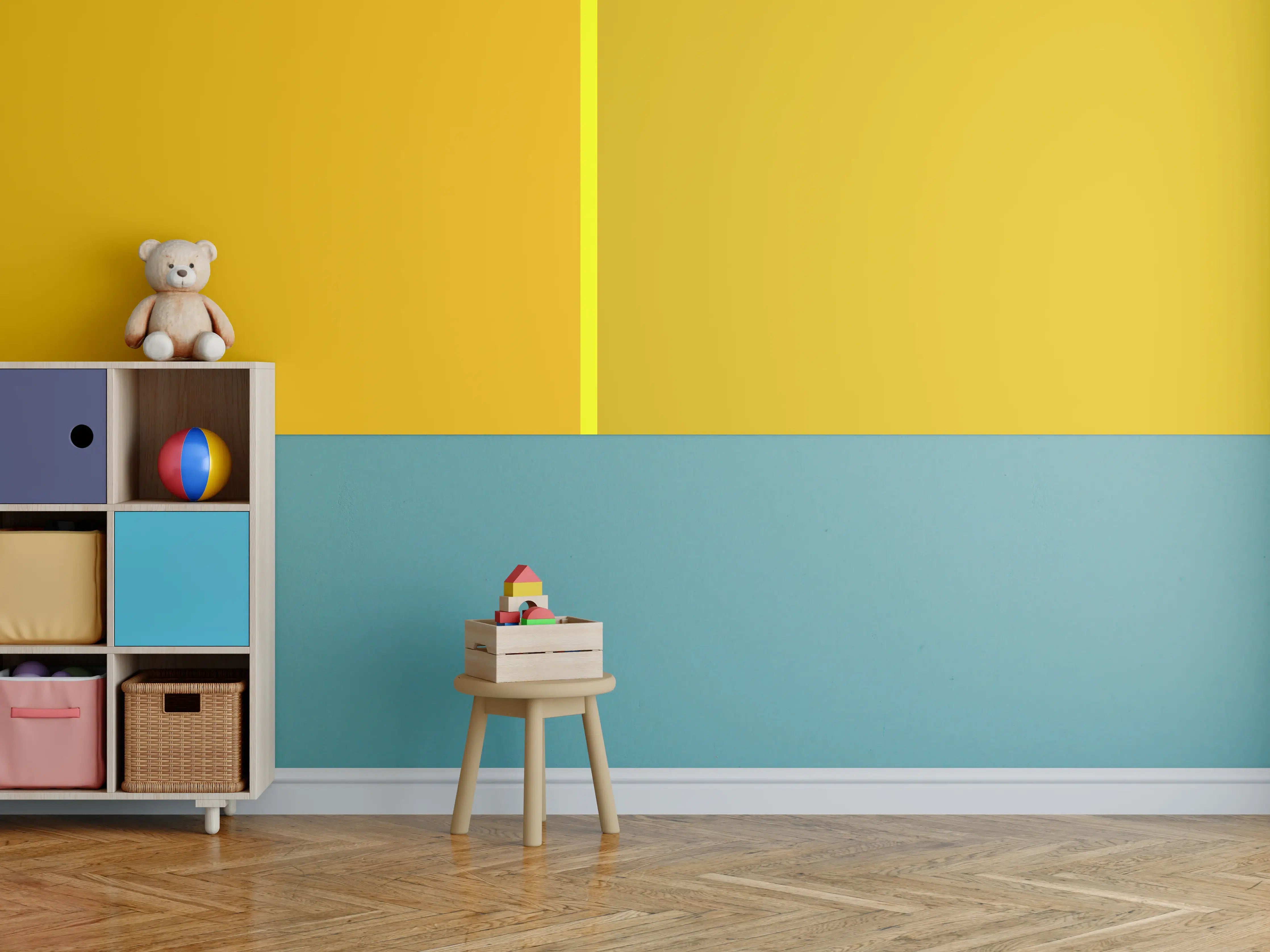Kinderzimmer Wandgestaltung - The Yellows - Easy Vertical - Lemon