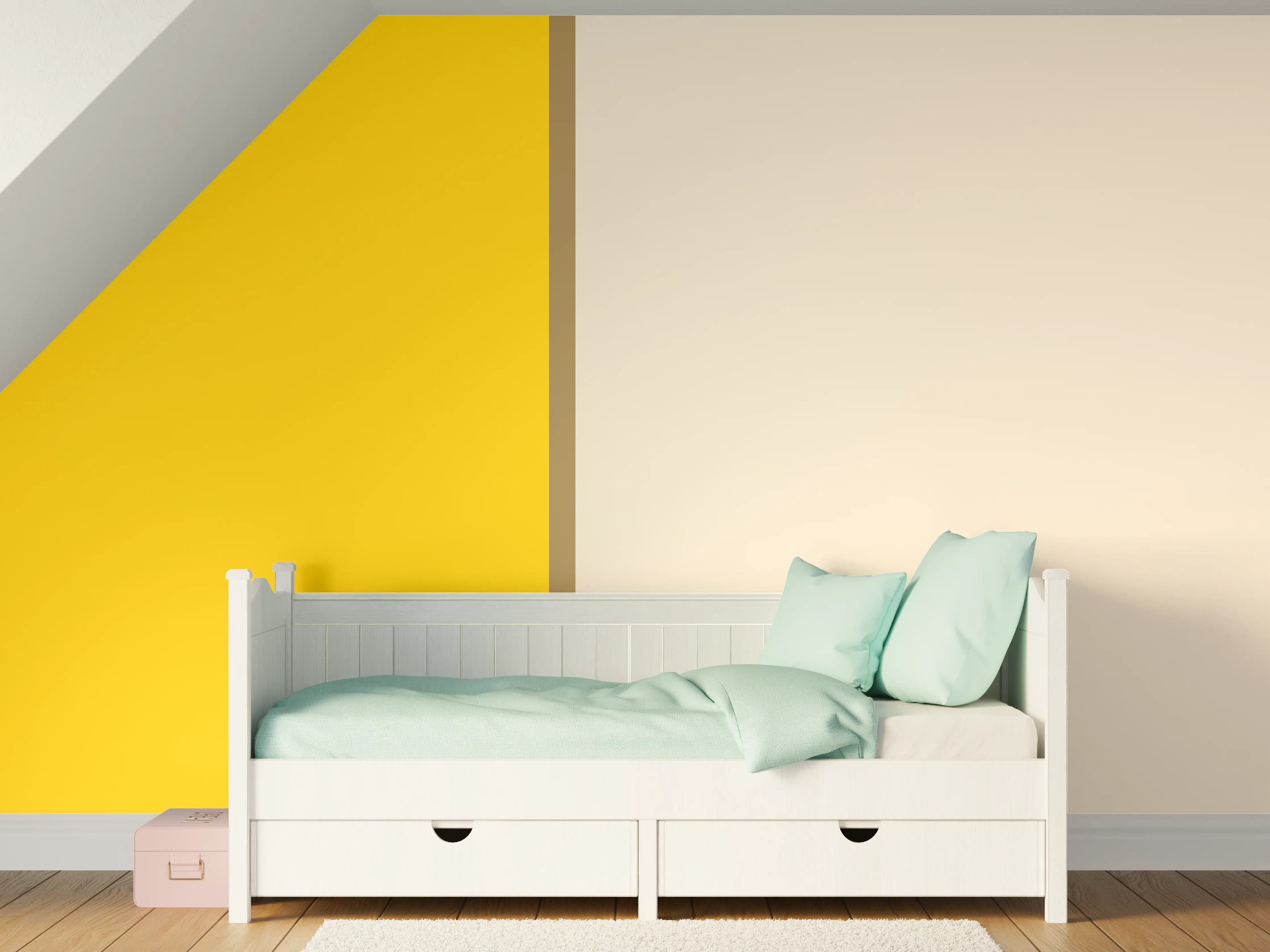 Kinderzimmer Wandgestaltung - The Yellows - Easy Vertical - Saffron