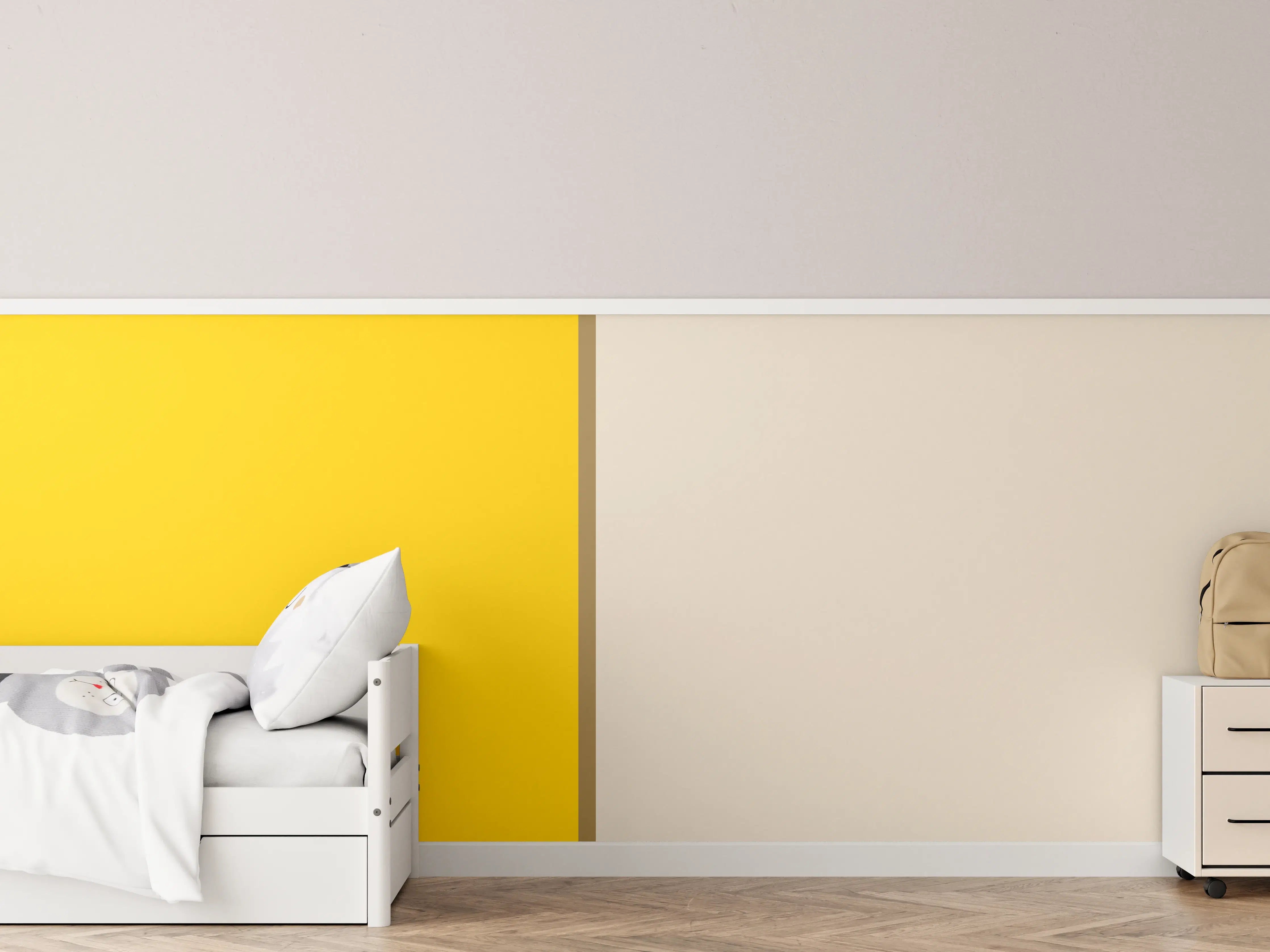 Kinderzimmer Wandgestaltung - The Yellows - Easy Vertical - Saffron