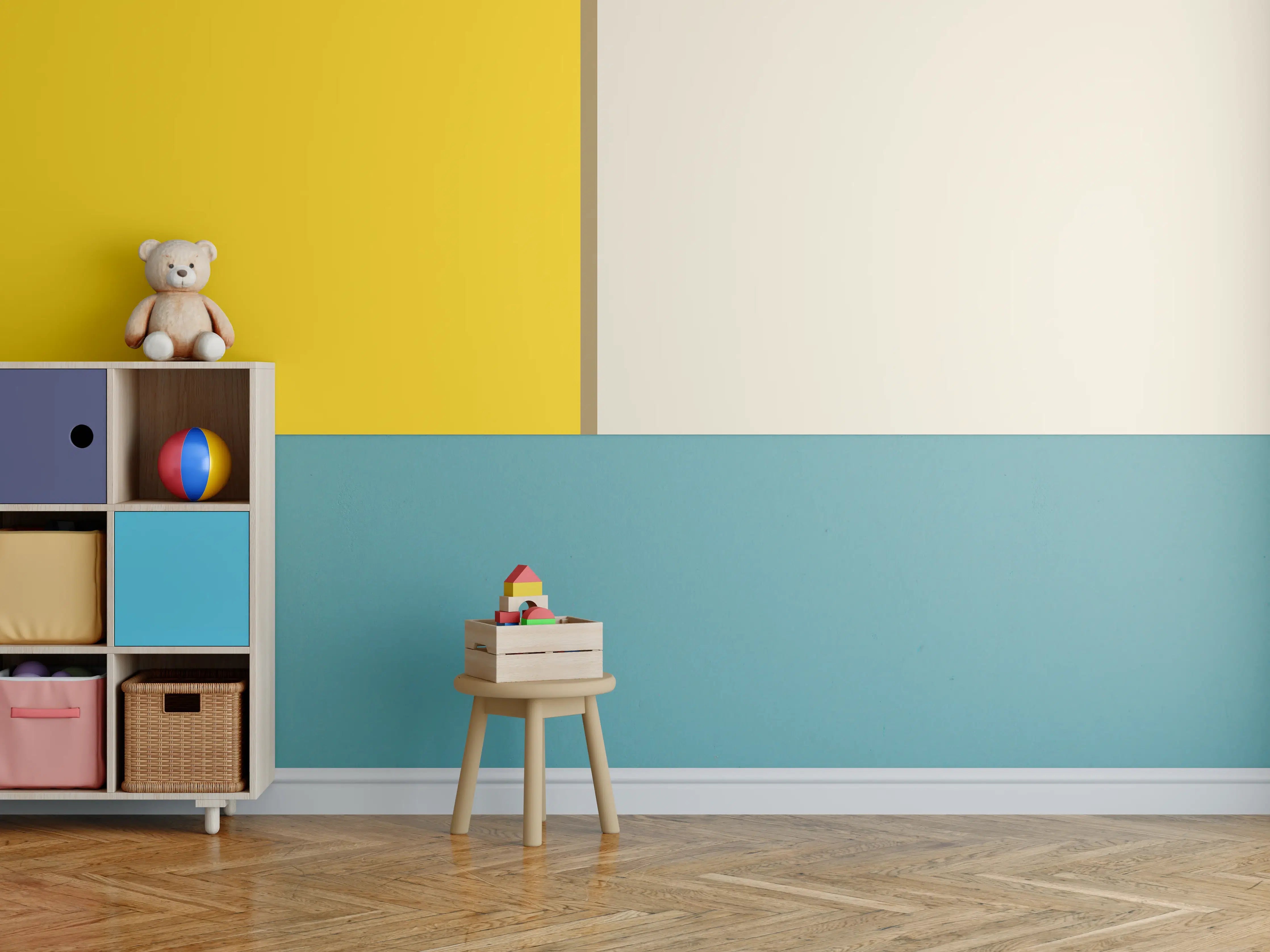 Kinderzimmer Wandgestaltung - The Yellows - Easy Vertical - Saffron