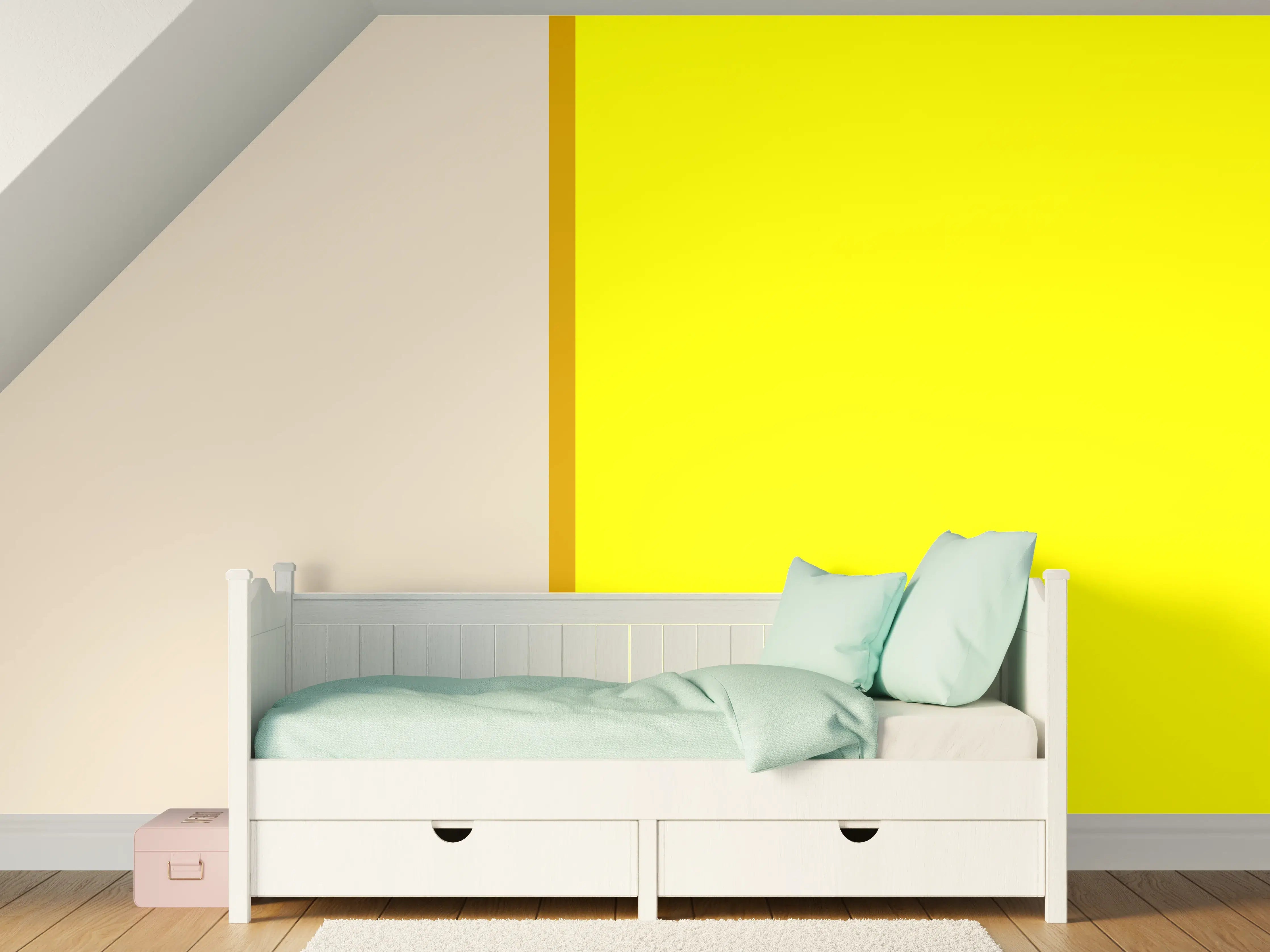 Kinderzimmer Wandgestaltung - The Yellows - Easy Vertical - Vanilla