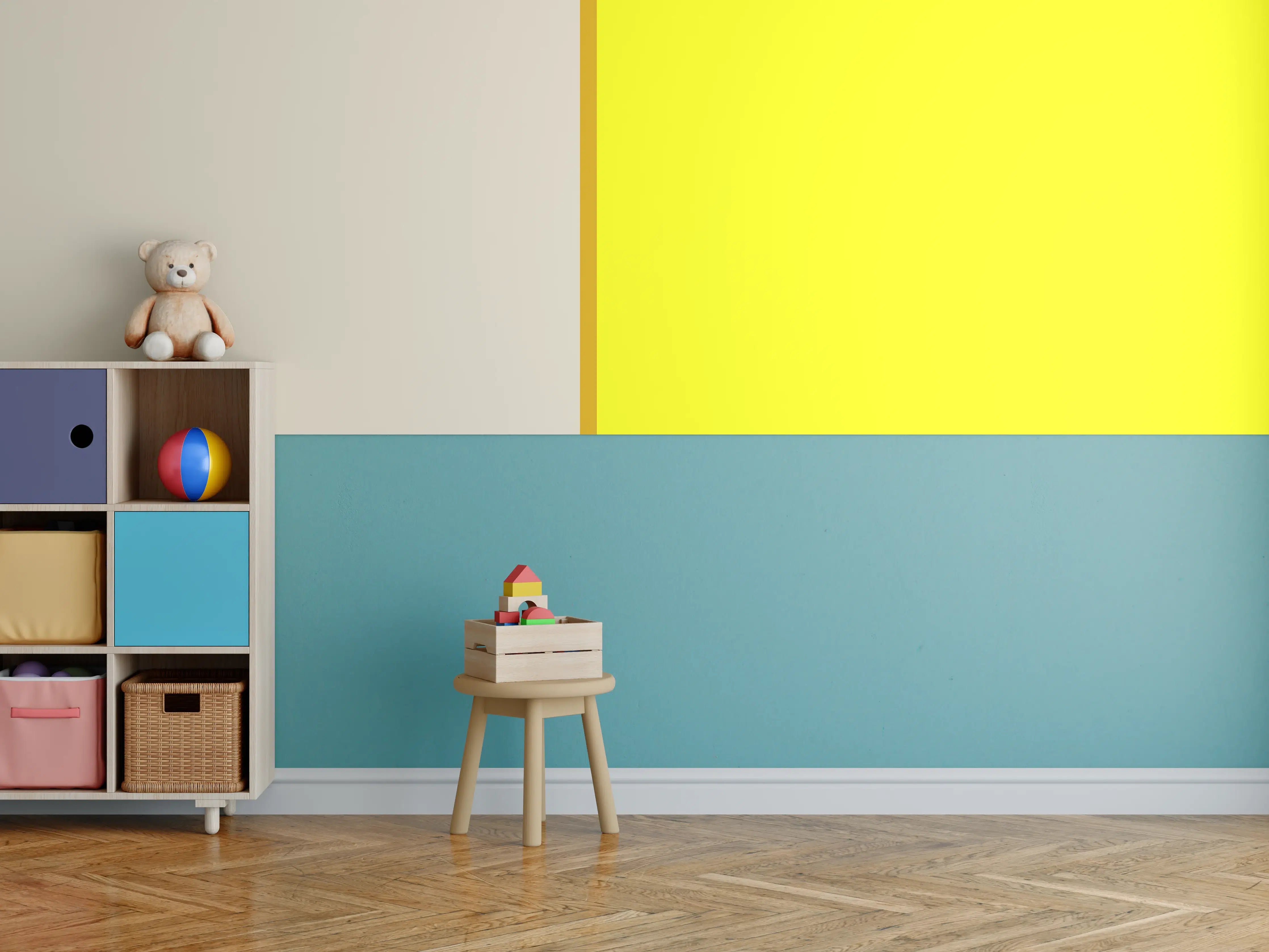 Kinderzimmer Wandgestaltung - The Yellows - Easy Vertical - Vanilla