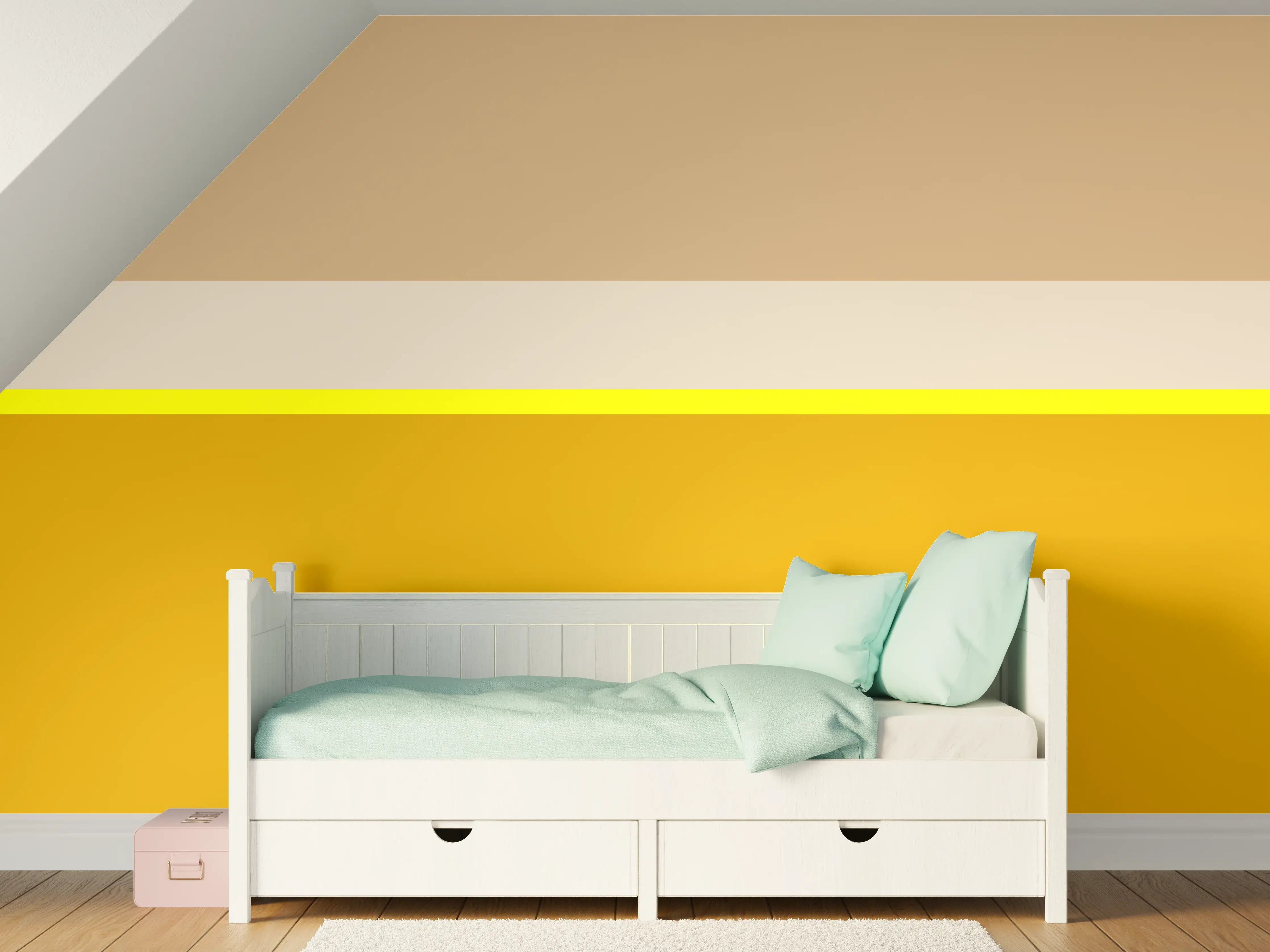 Kinderzimmer Wandgestaltung - The Yellows - Horizontal - Buttercup