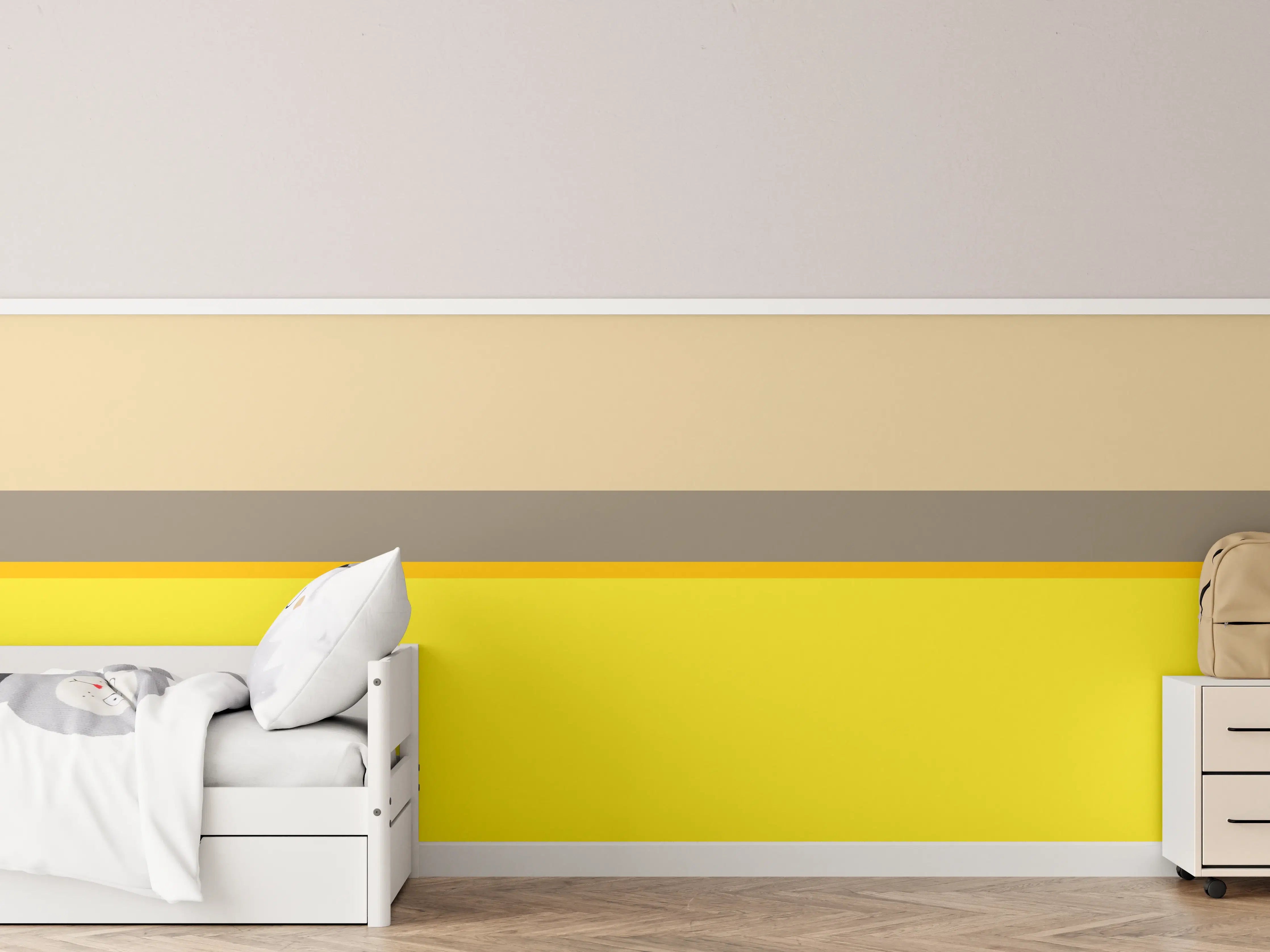 Kinderzimmer Wandgestaltung - The Yellows - Horizontal - Honey
