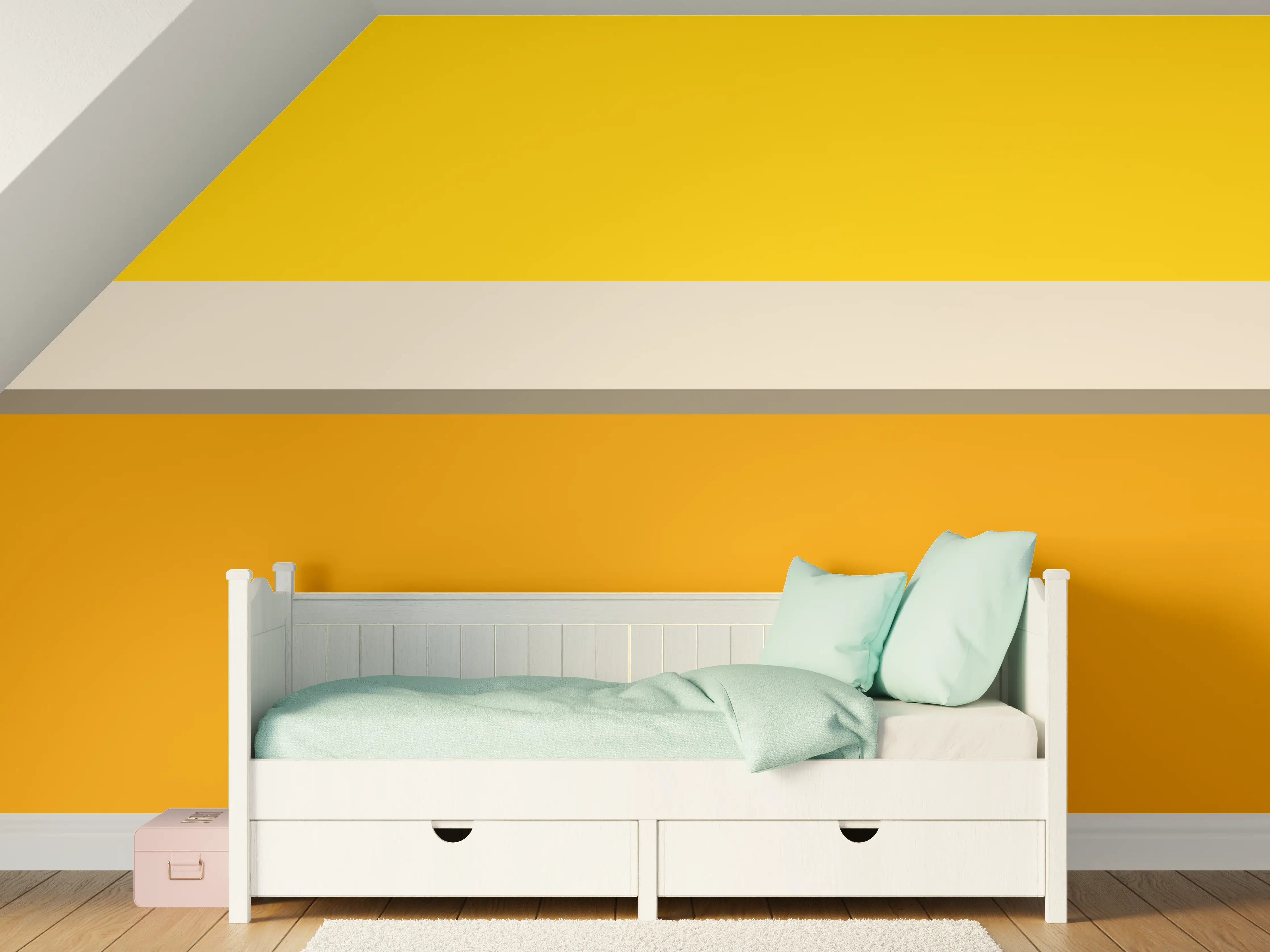 Kinderzimmer Wandgestaltung - The Yellows - Horizontal - Saffron