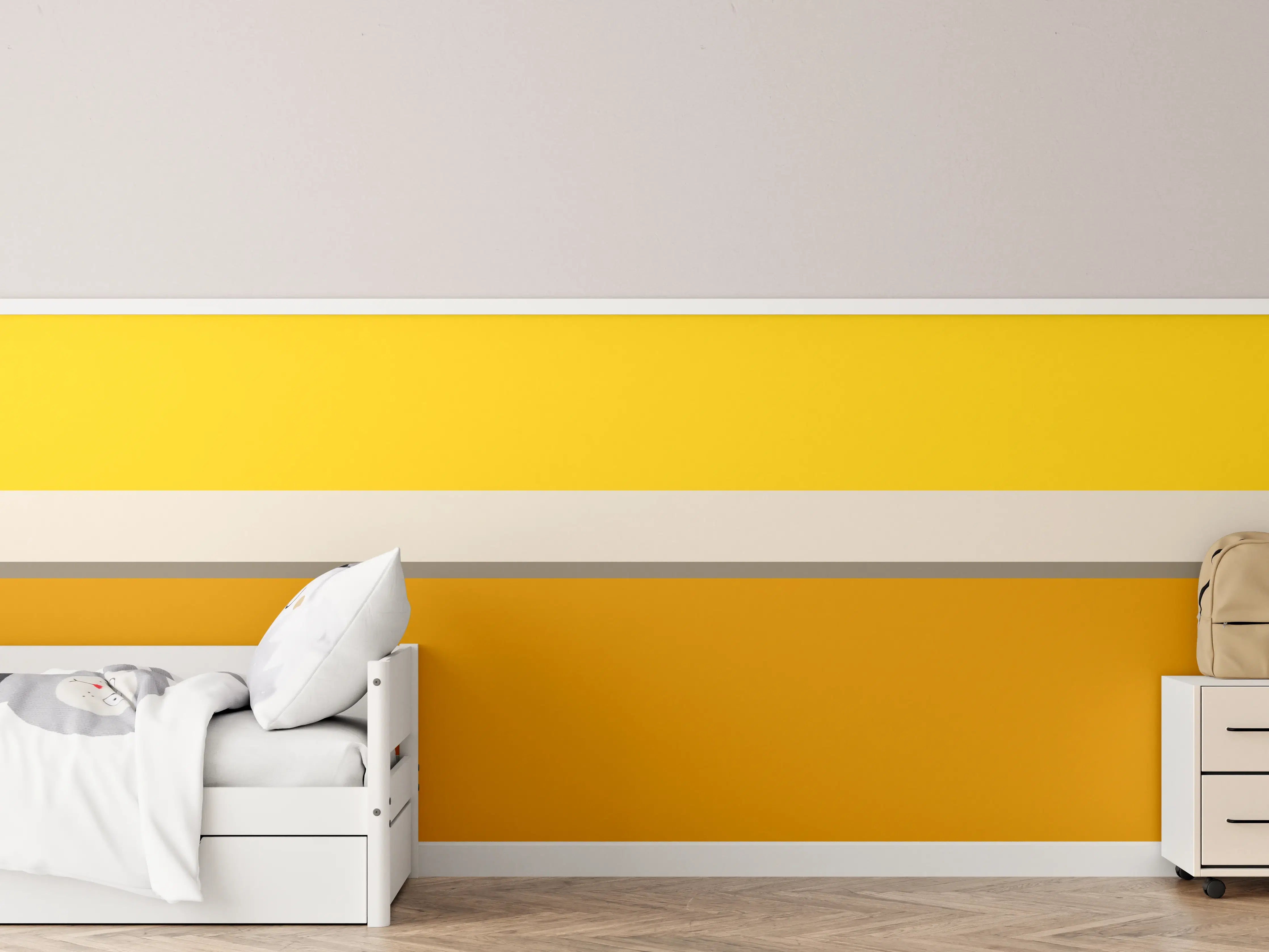 Kinderzimmer Wandgestaltung - The Yellows - Horizontal - Saffron