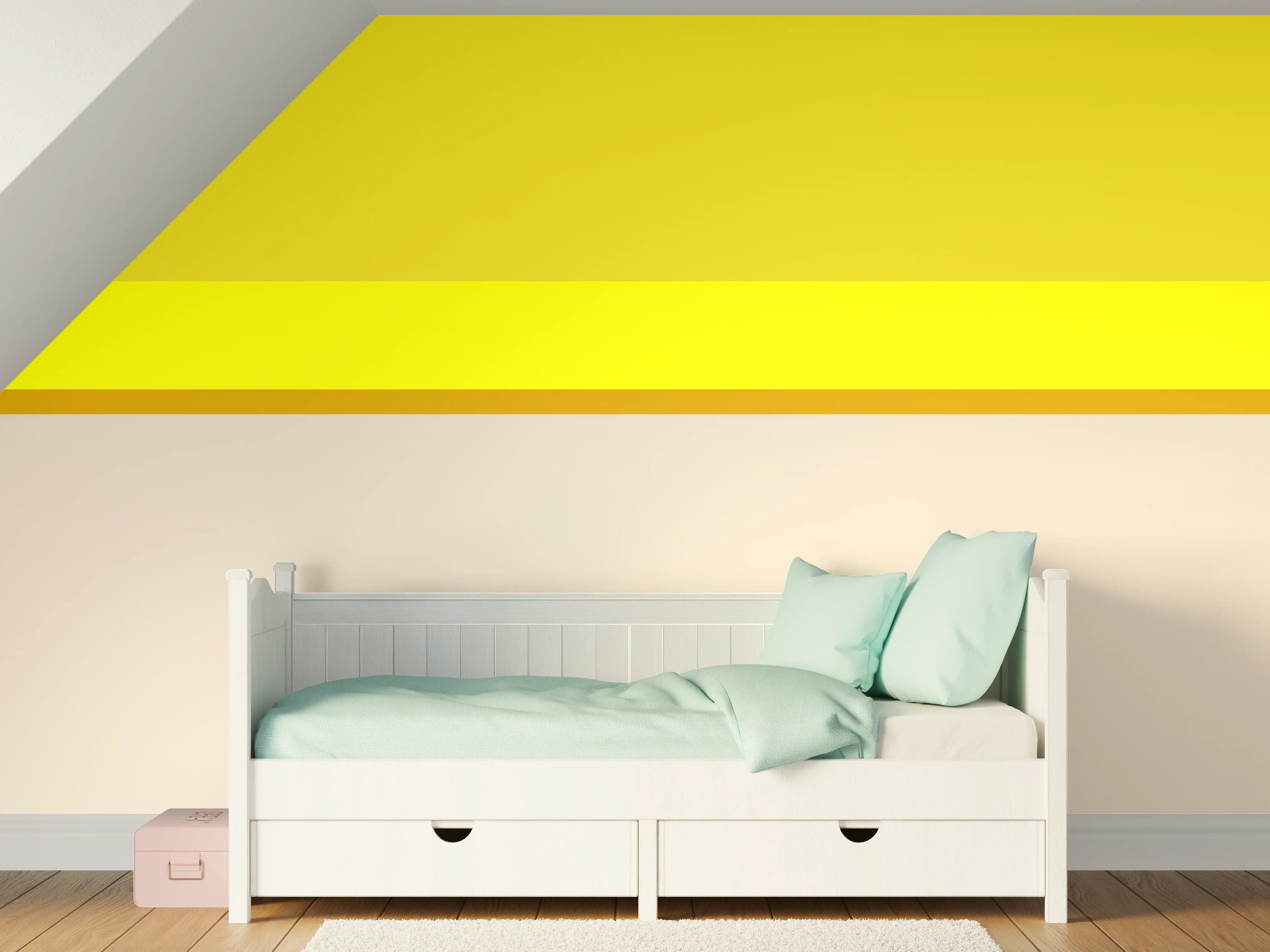 Kinderzimmer Wandgestaltung - The Yellows - Horizontal - Vanilla
