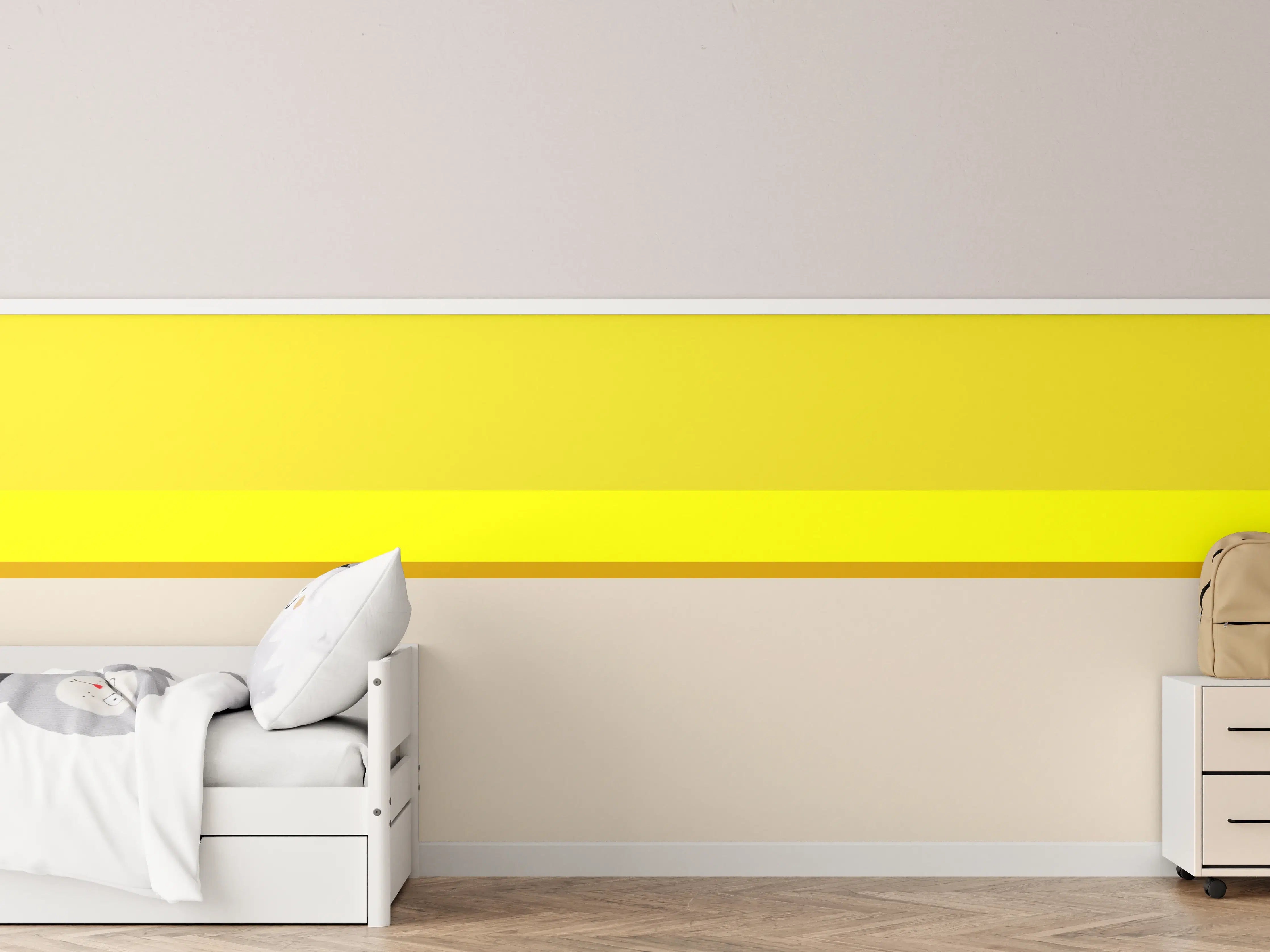 Kinderzimmer Wandgestaltung - The Yellows - Horizontal - Vanilla