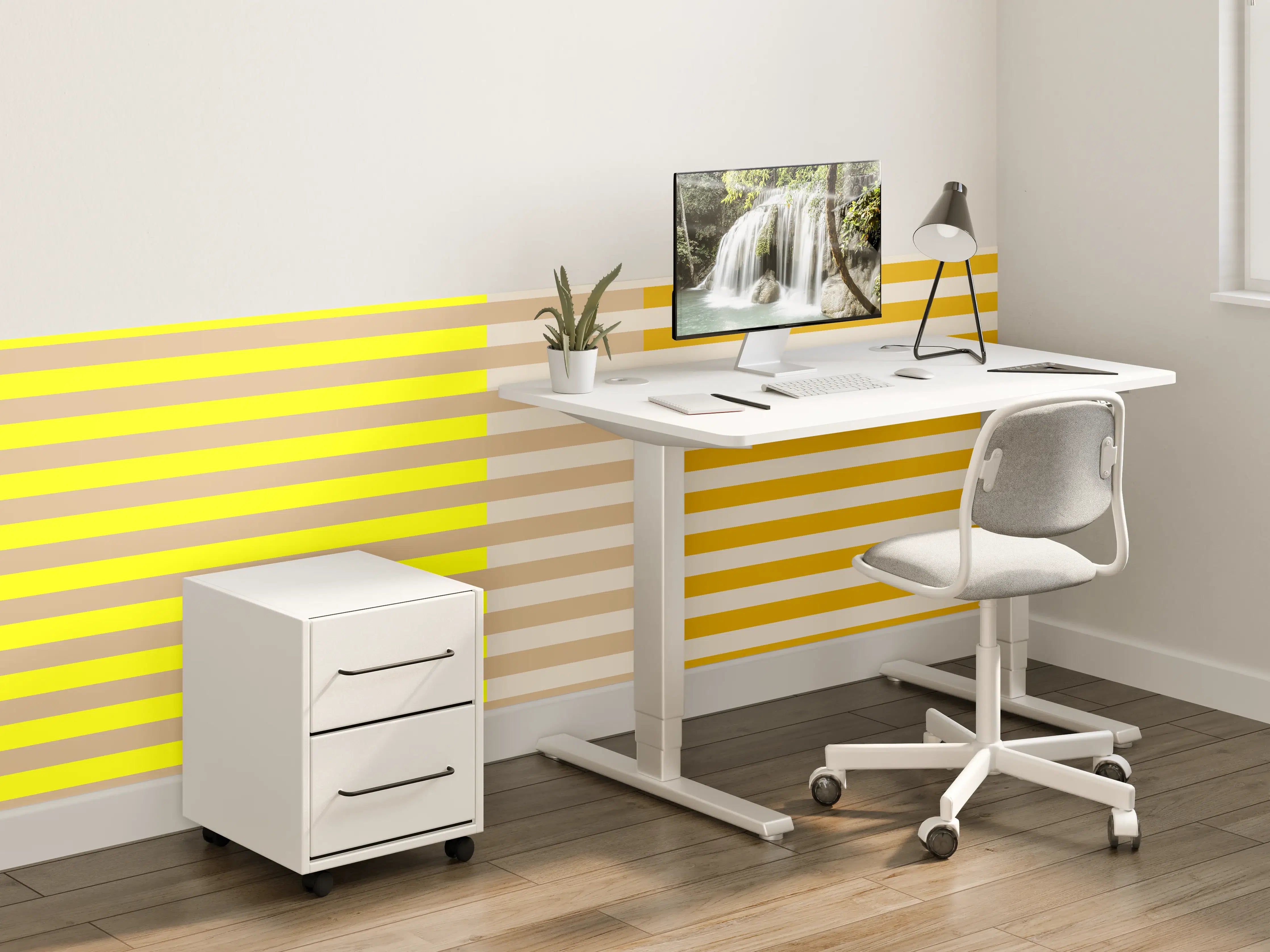 Kinderzimmer Wandgestaltung - The Yellows - Multy Stripes - Buttercup