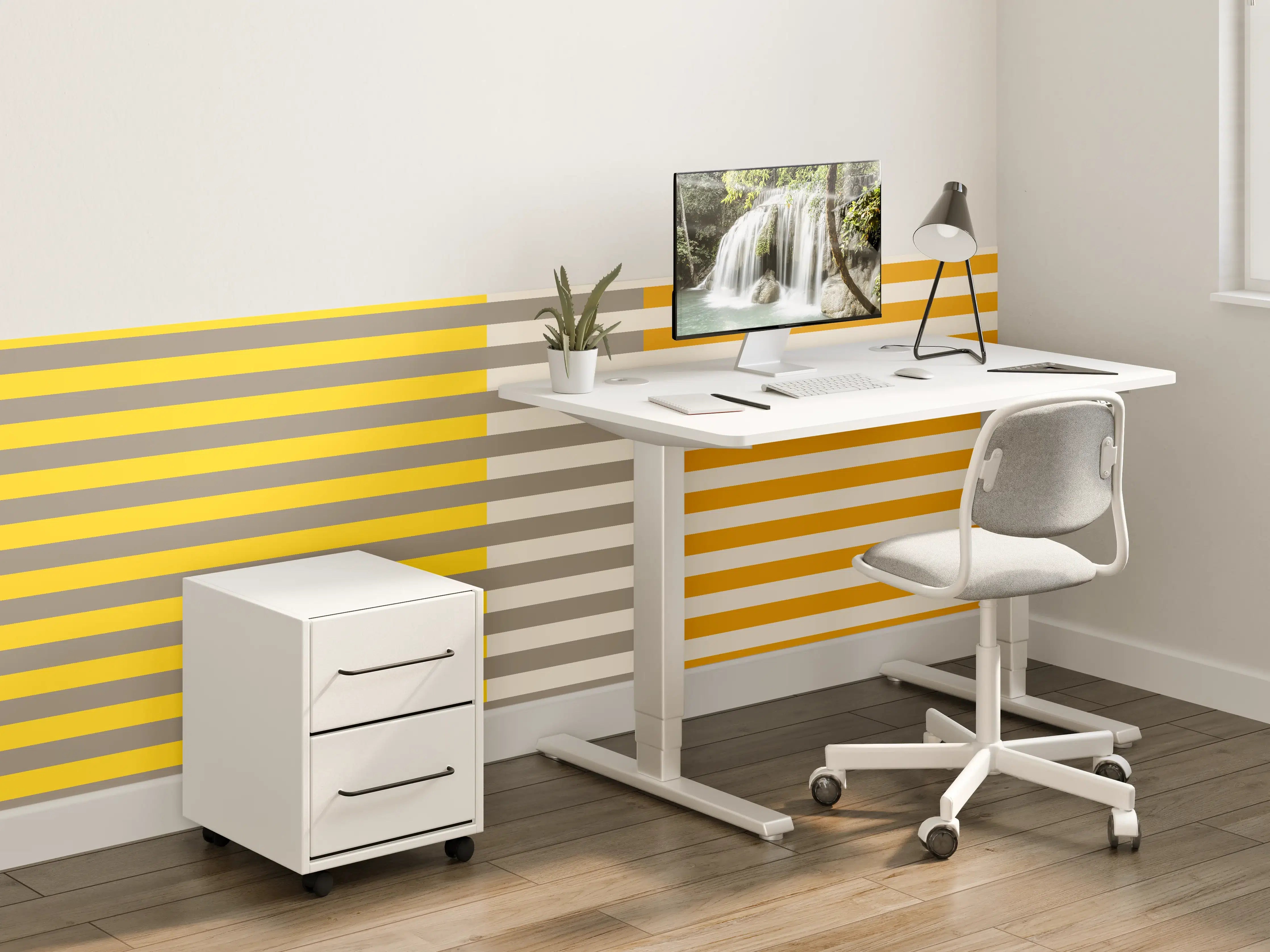 Kinderzimmer Wandgestaltung - The Yellows - Multy Stripes - Saffron