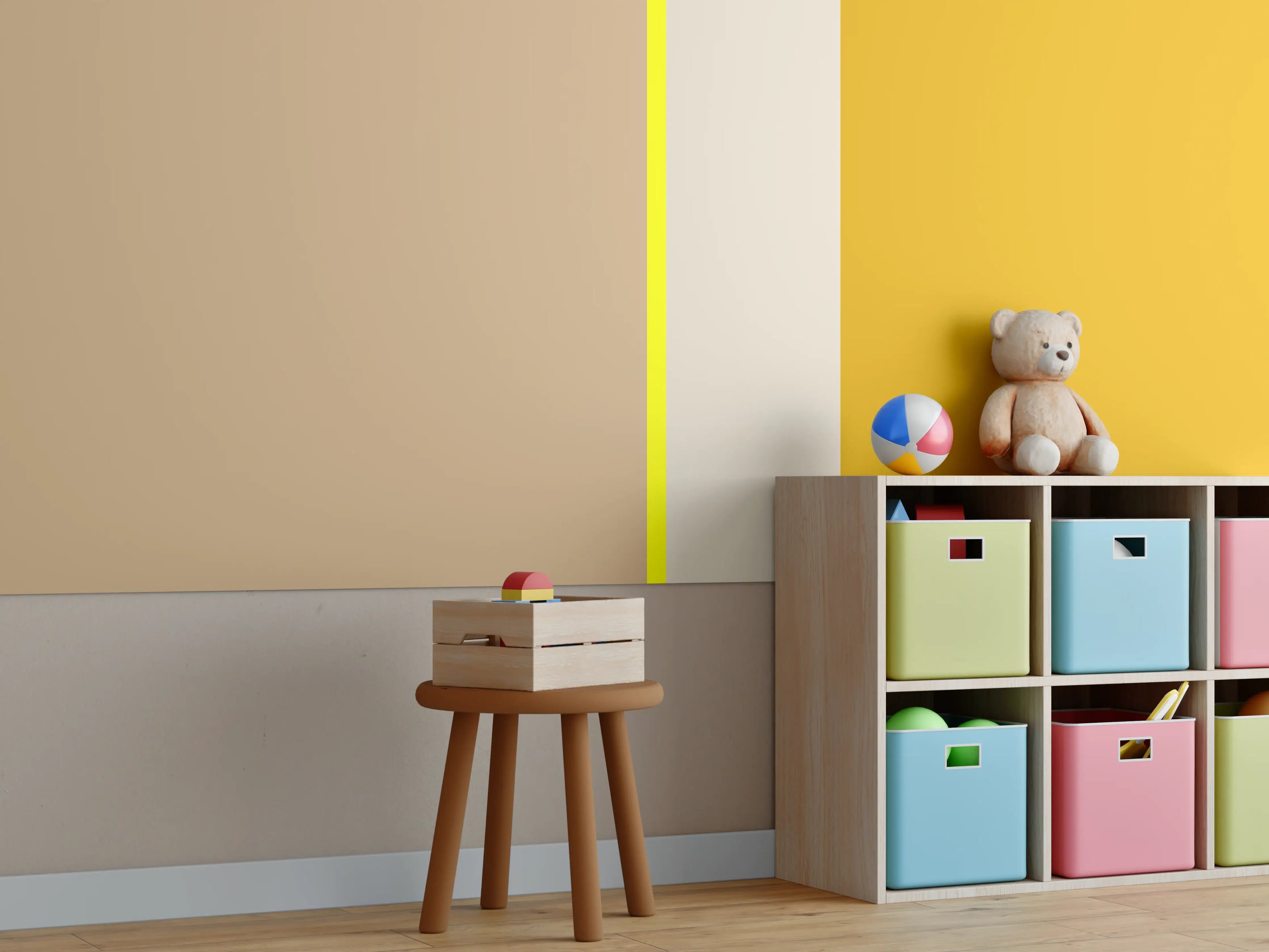 Kinderzimmer Wandgestaltung - The Yellows - Vertical - Buttercup