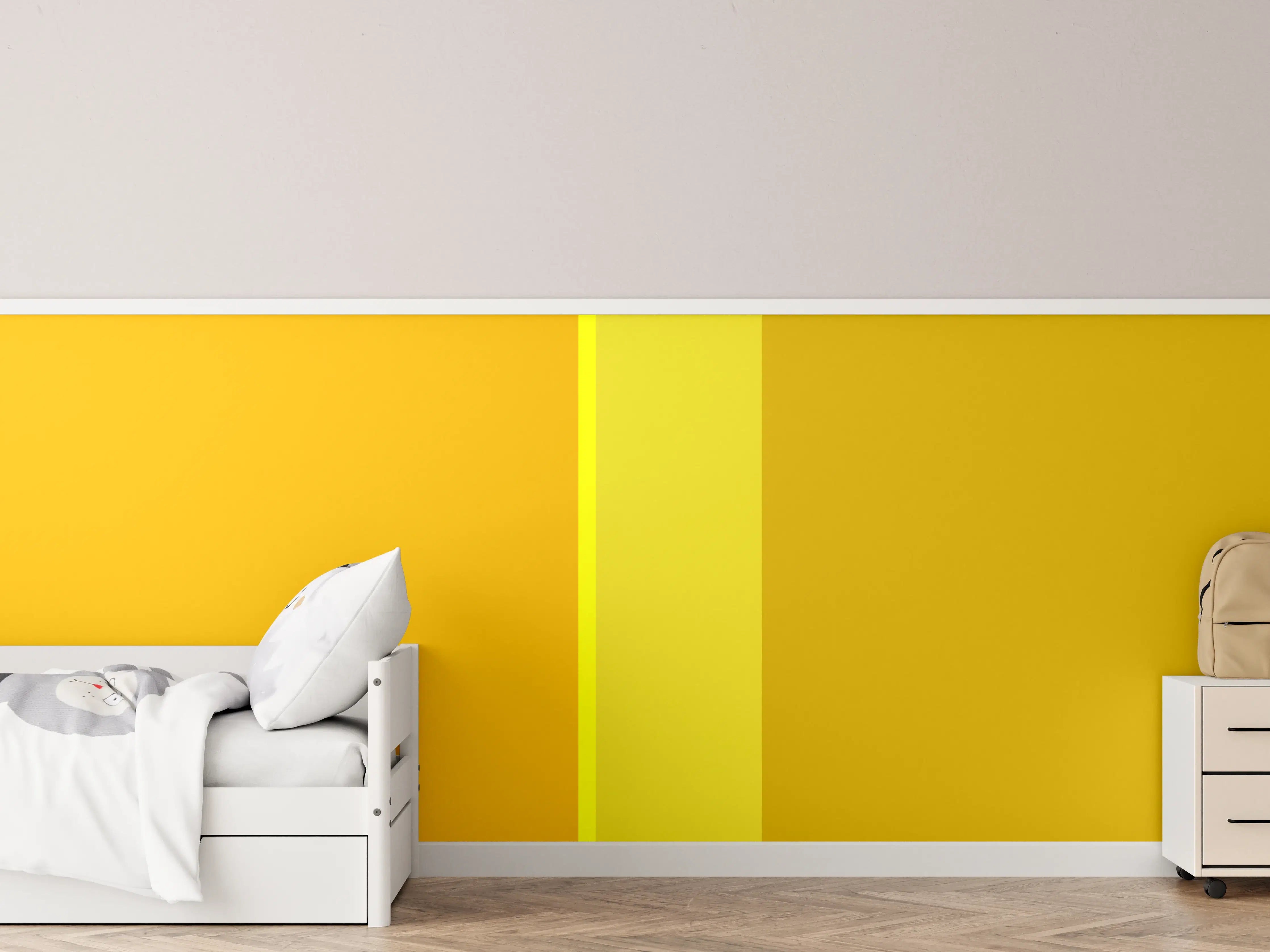 Kinderzimmer Wandgestaltung - The Yellows - Vertical - Lemon