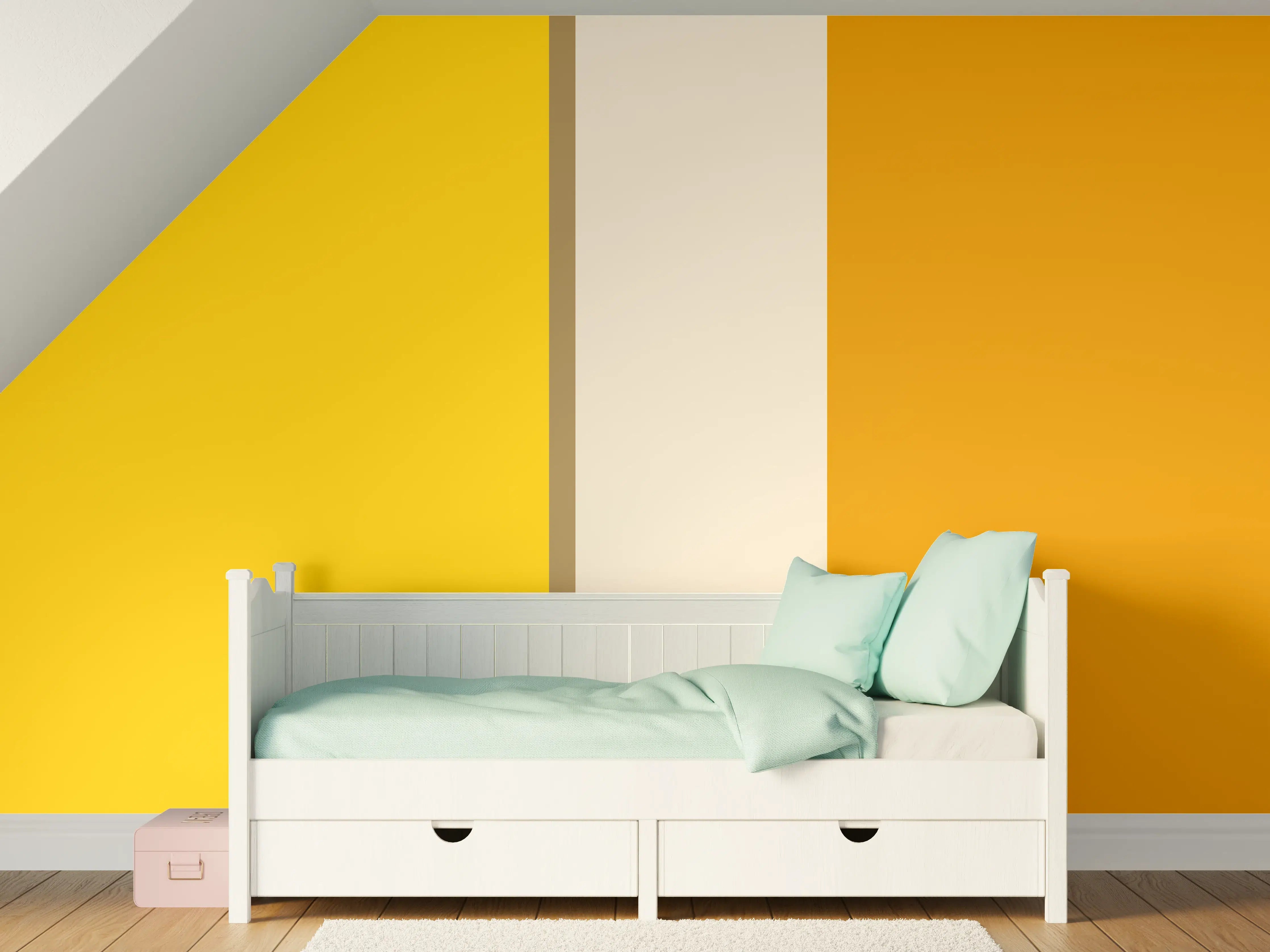 Kinderzimmer Wandgestaltung - The Yellows - Vertical - Saffron