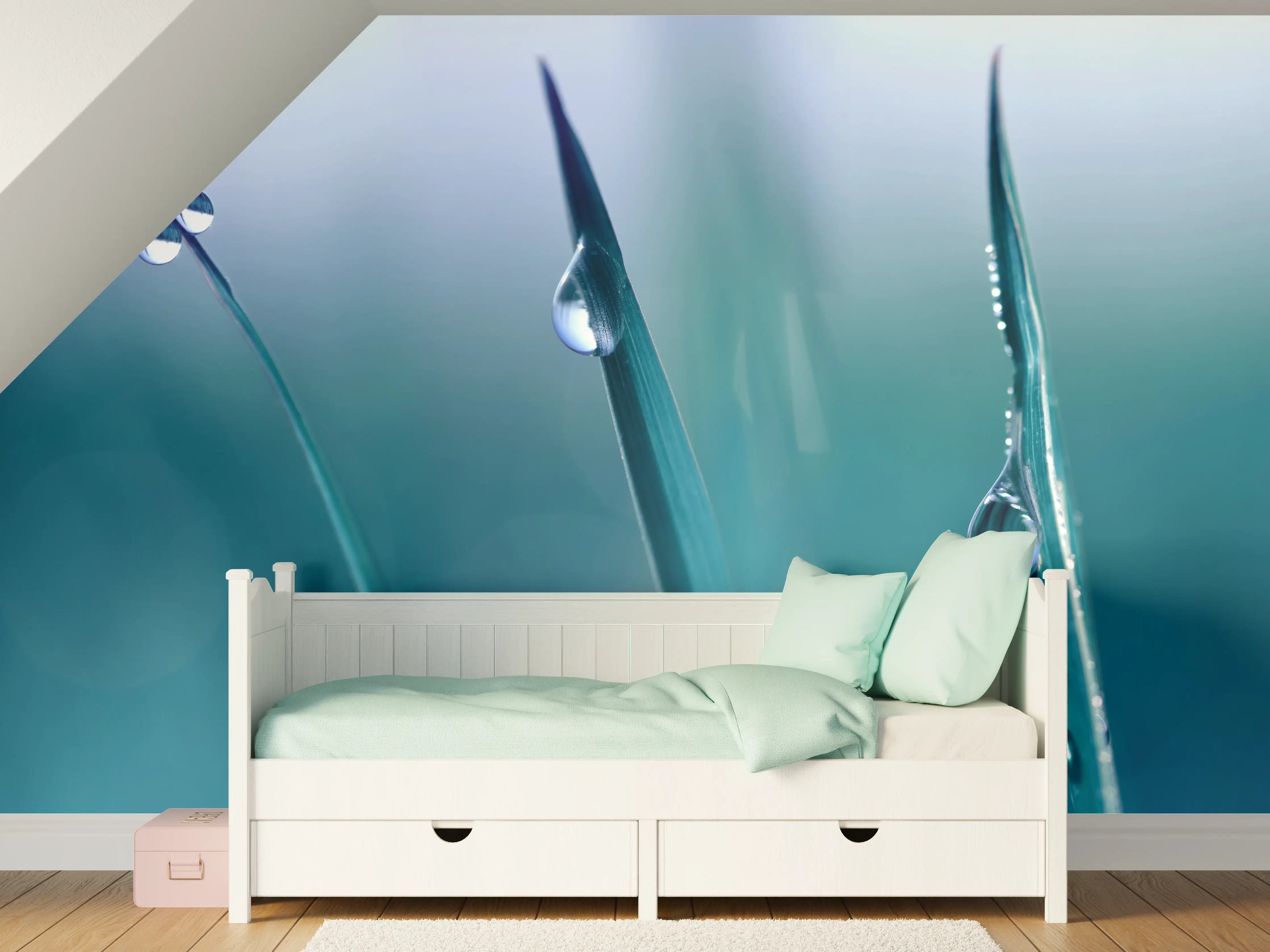 Kinderzimmer Wandgestaltung - Transparente Tautropfen