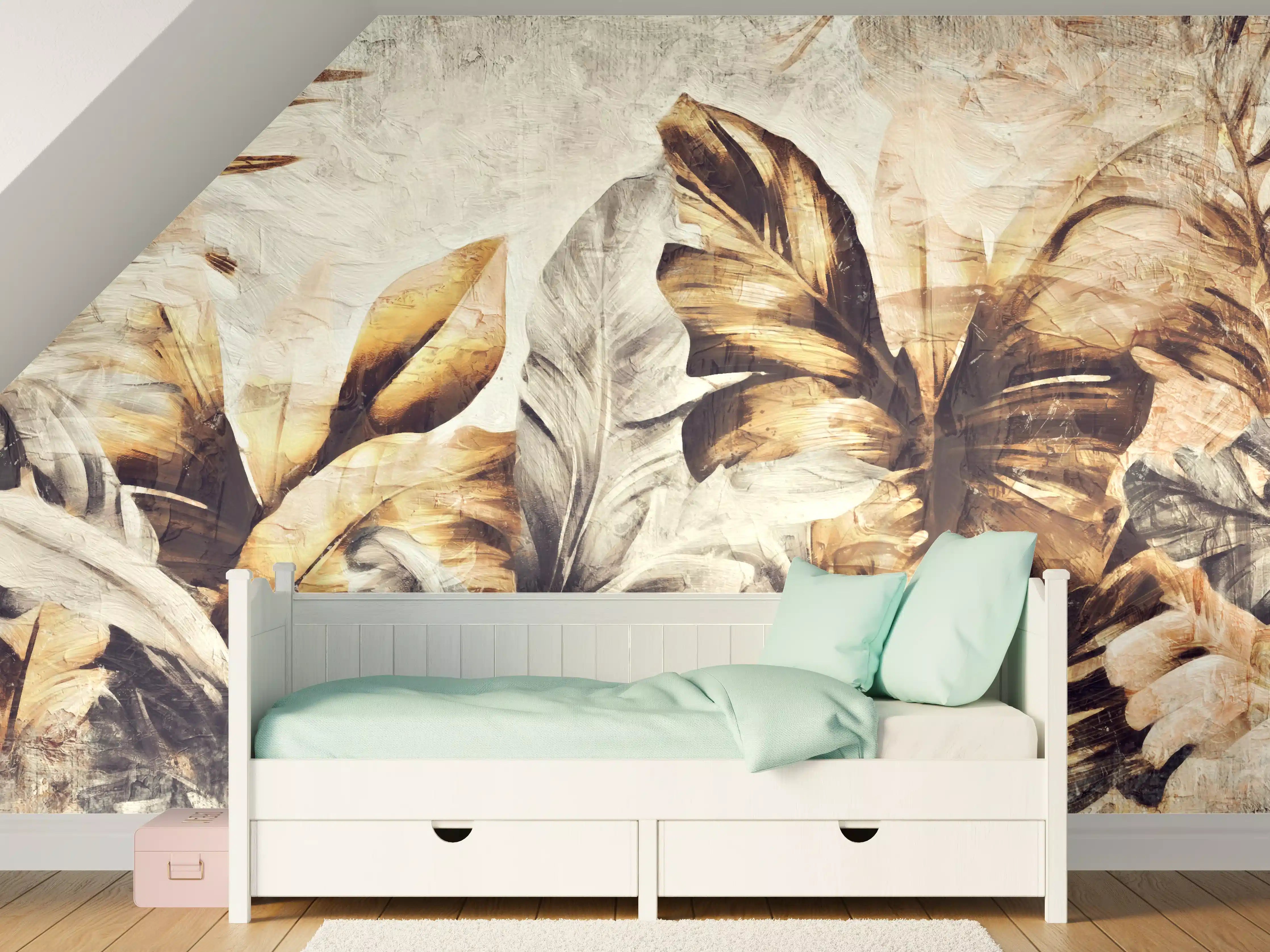 Kinderzimmer Wandgestaltung - Tropische Dschungelpanorama-Kunst