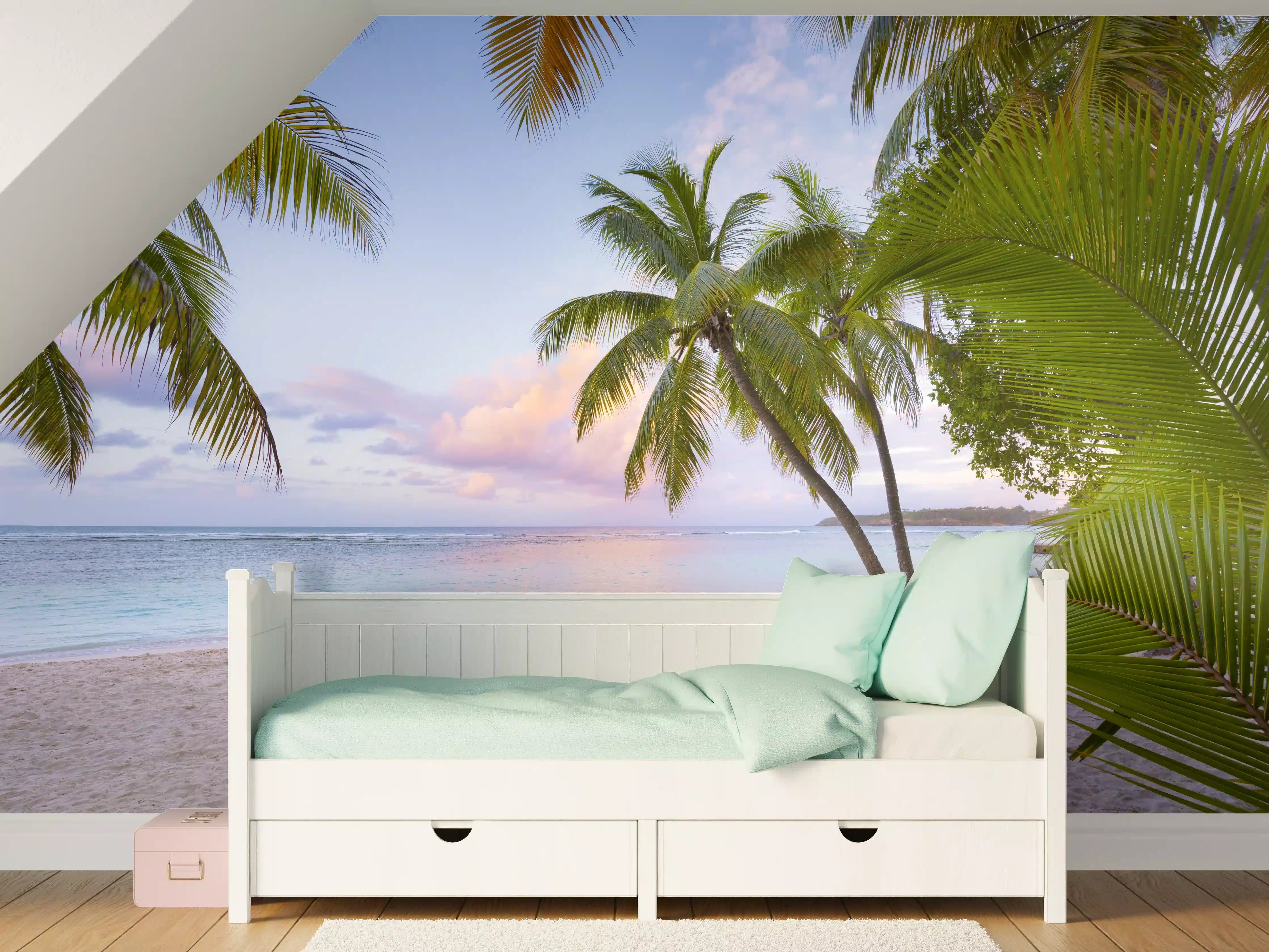 Kinderzimmer Wandgestaltung - Tropischer Strand