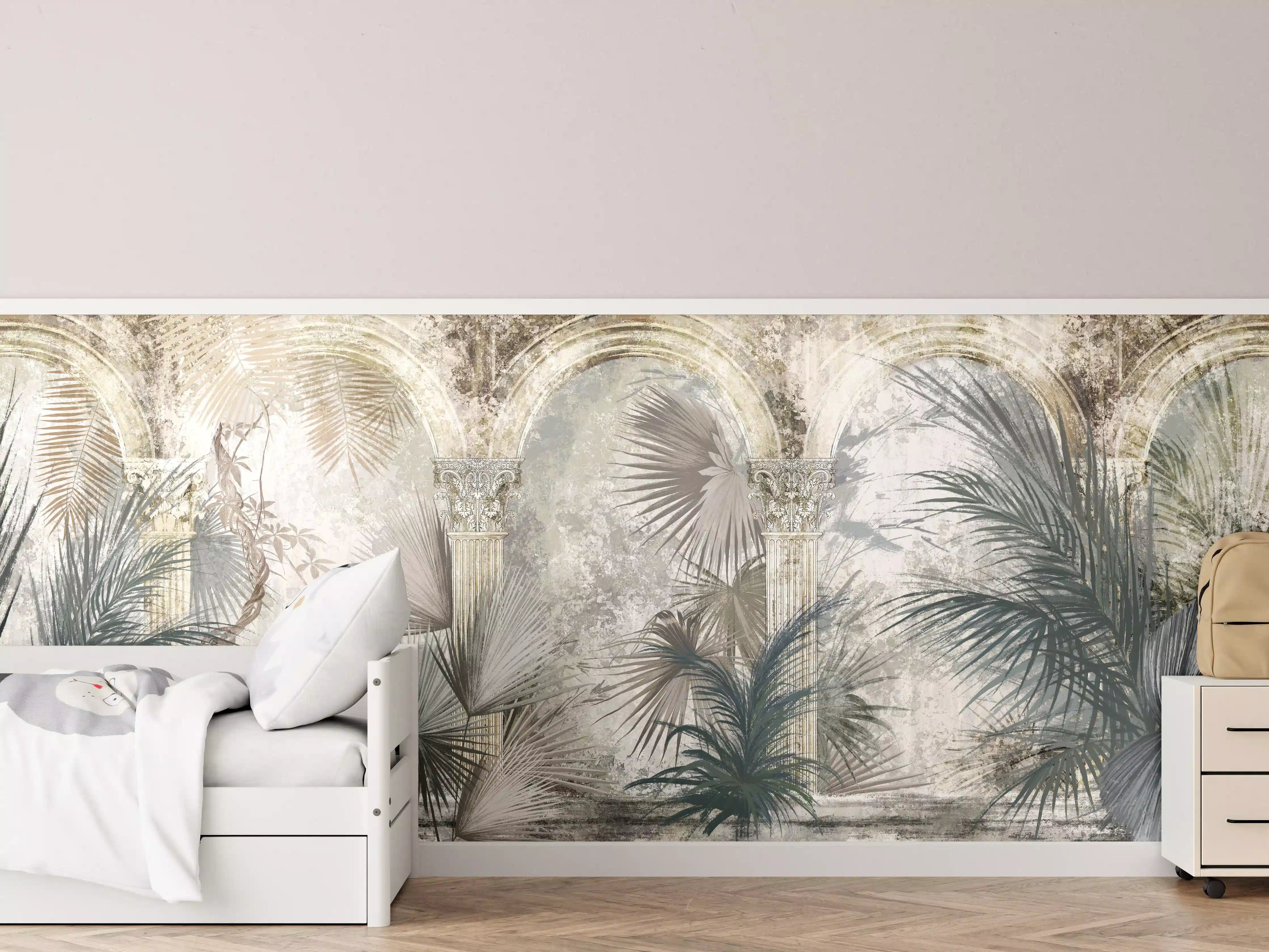 Kinderzimmer Wandgestaltung - Tropischer Wald - Zeichnung