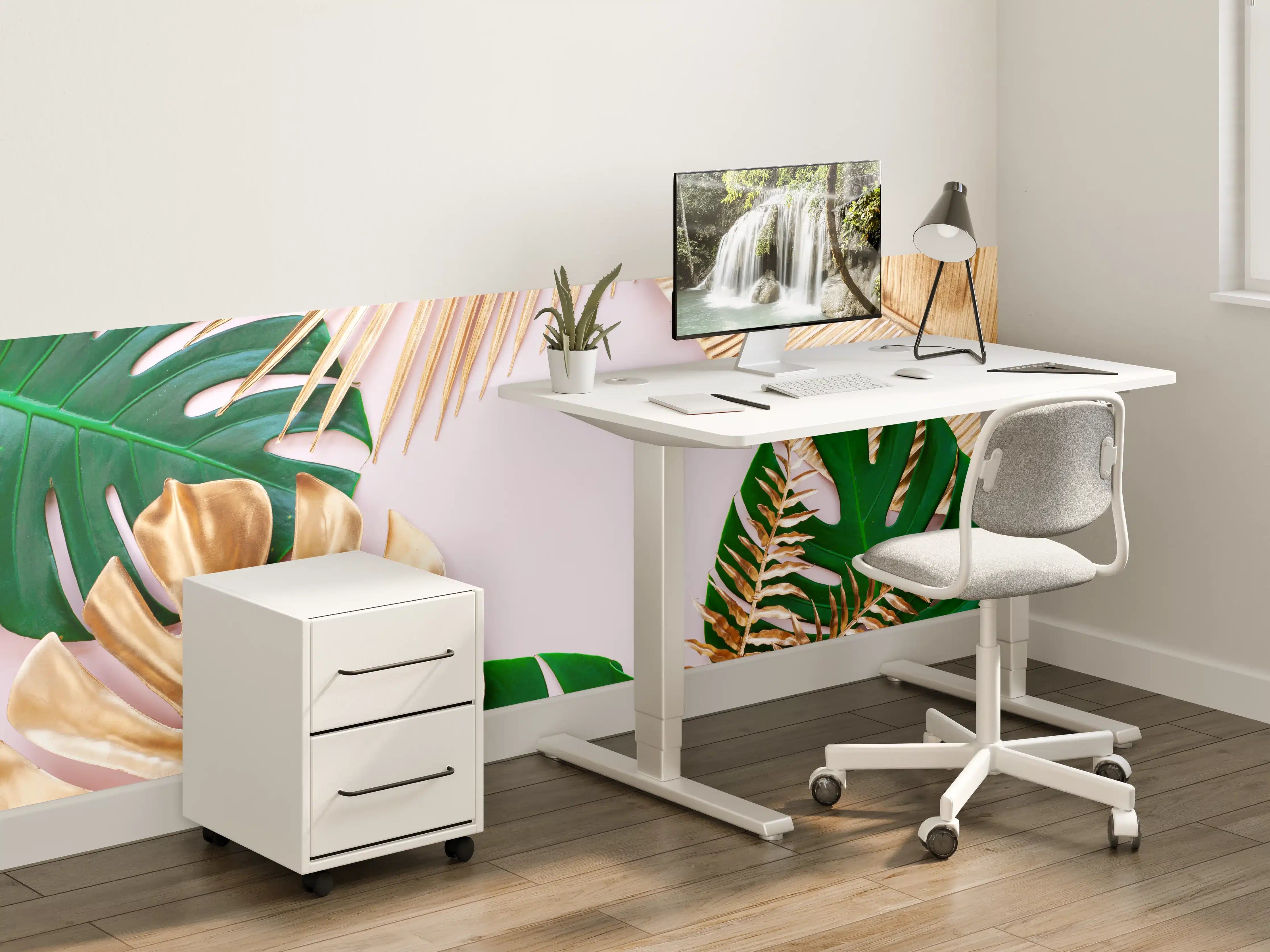 Kinderzimmer Wandgestaltung - Tropisches Blätter Design - Floral