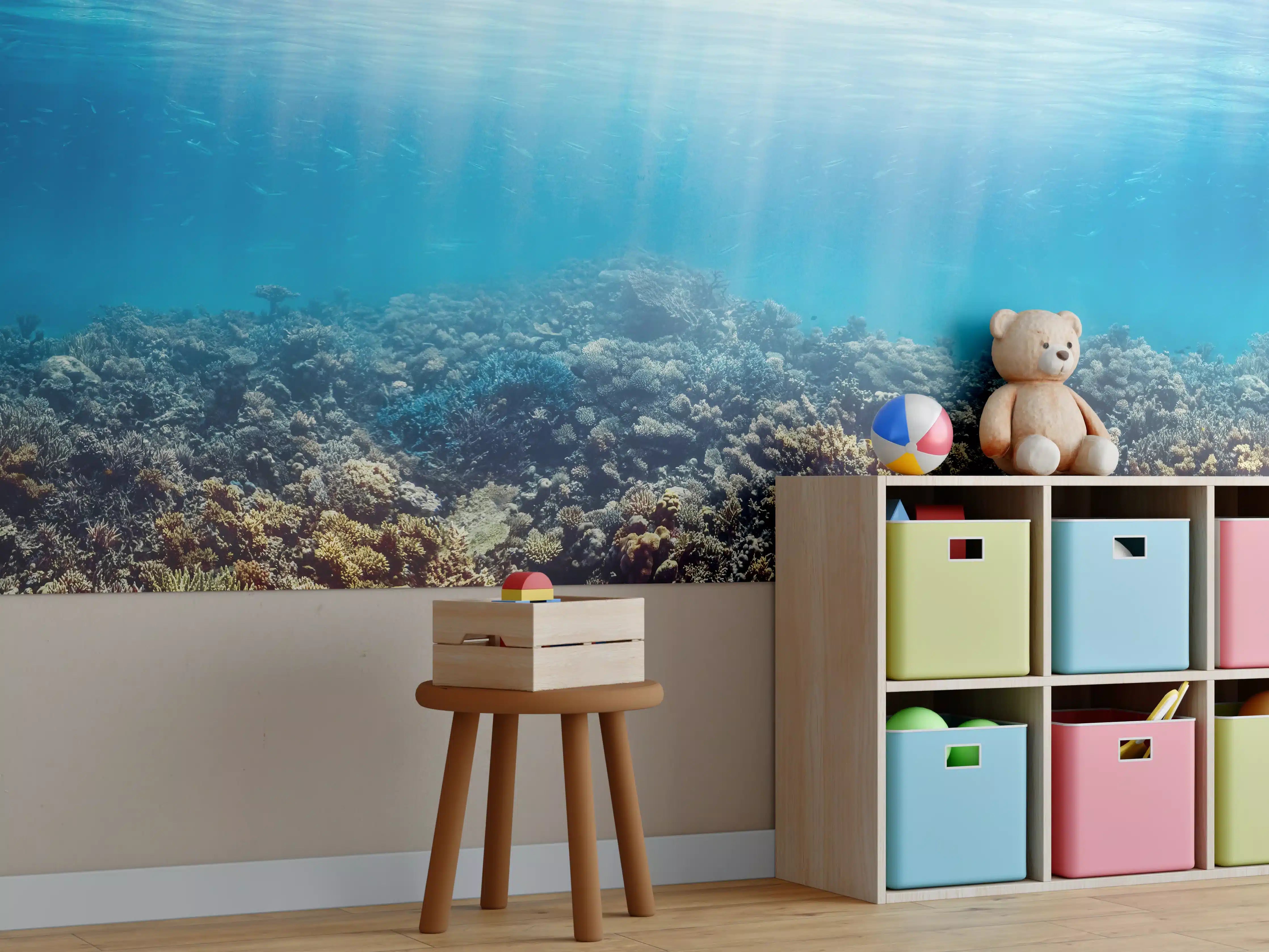 Kinderzimmer Wandgestaltung - Unterwasser-Korallenriff im Roten Meer