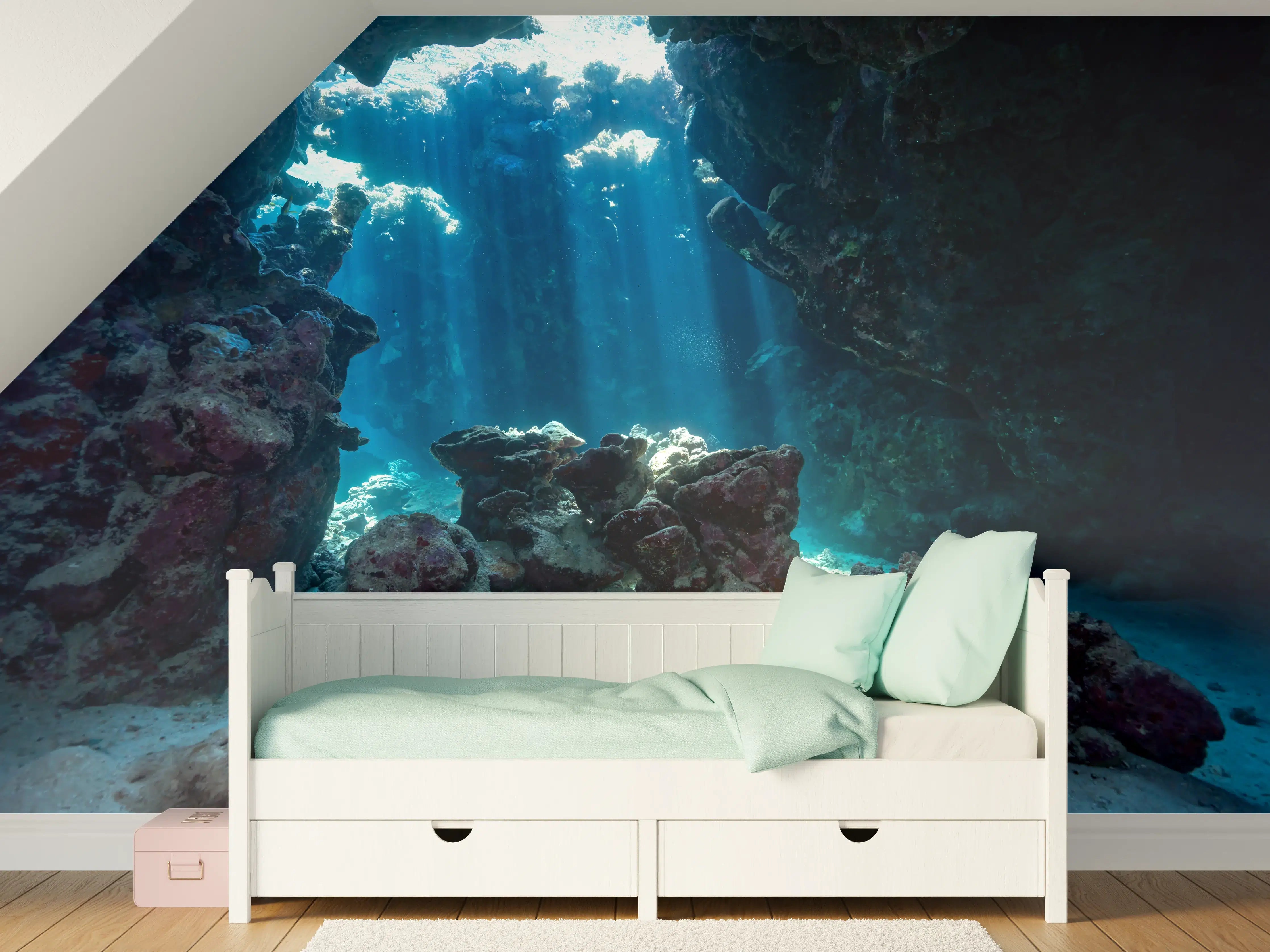 Kinderzimmer Wandgestaltung - Unterwasseransicht eines Riffs
