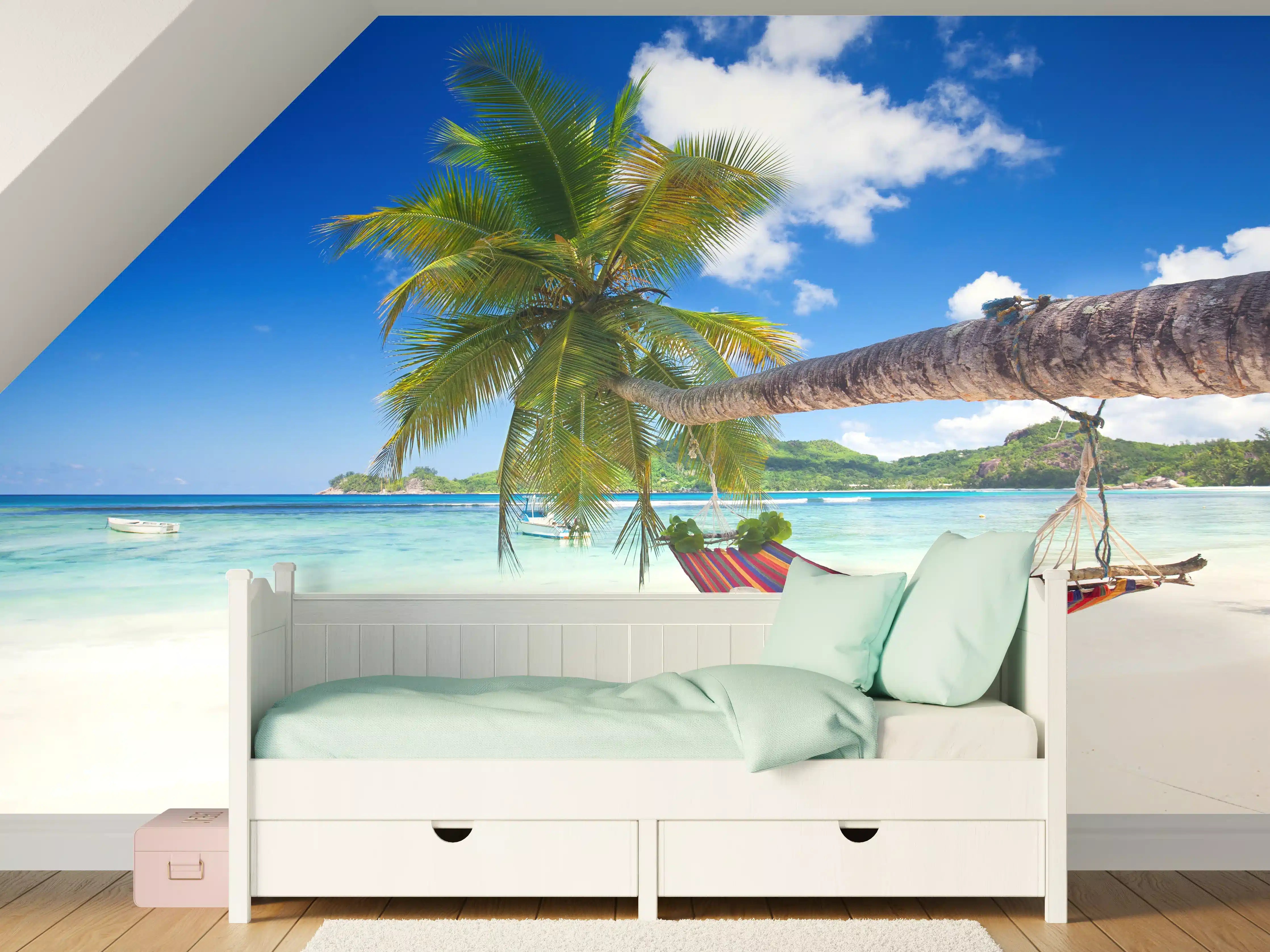 Kinderzimmer Wandgestaltung - Urlaub am Strand in Seychellen