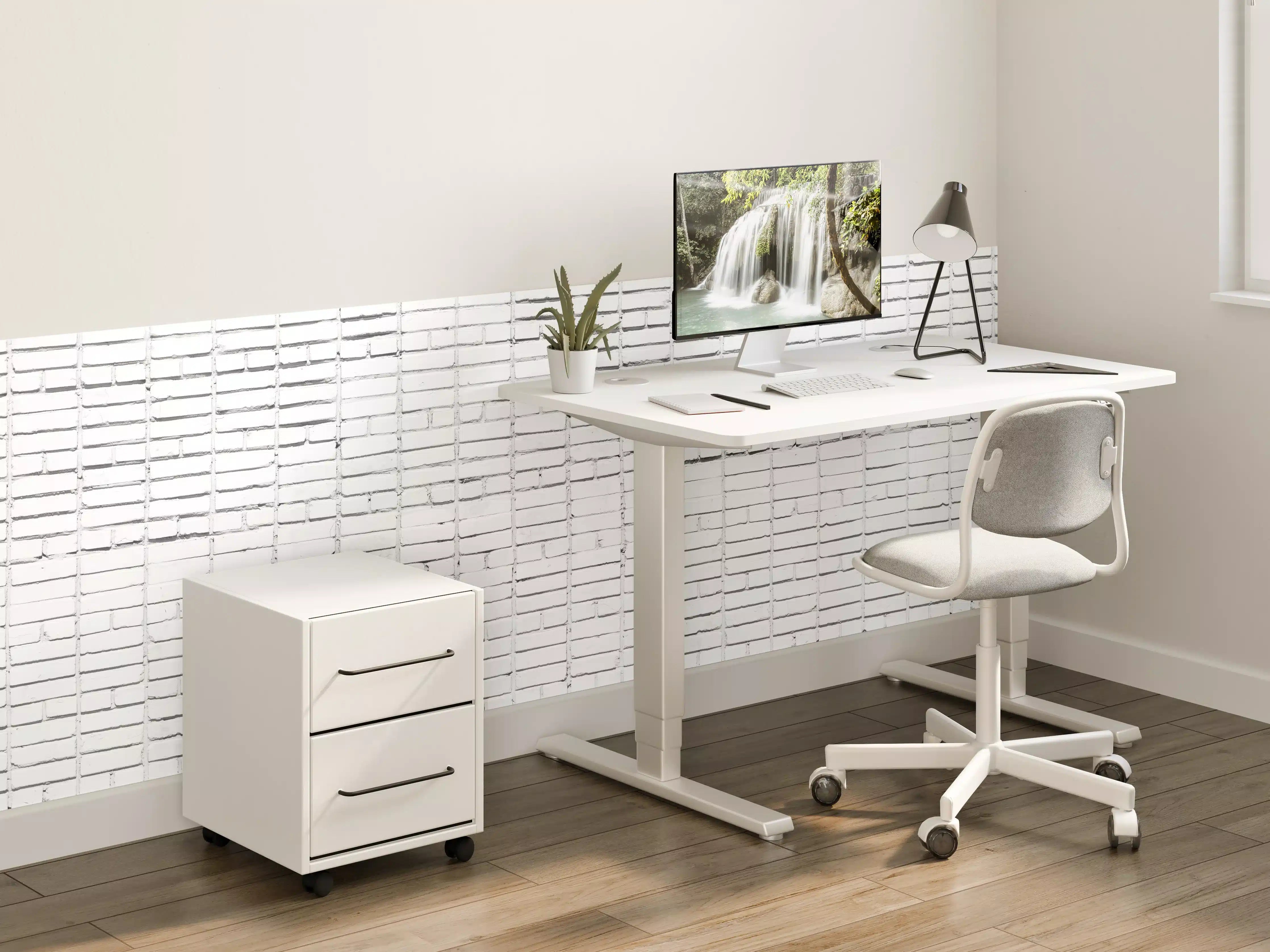 Kinderzimmer Wandgestaltung - Veraltete weiße Ziegelwand Textur