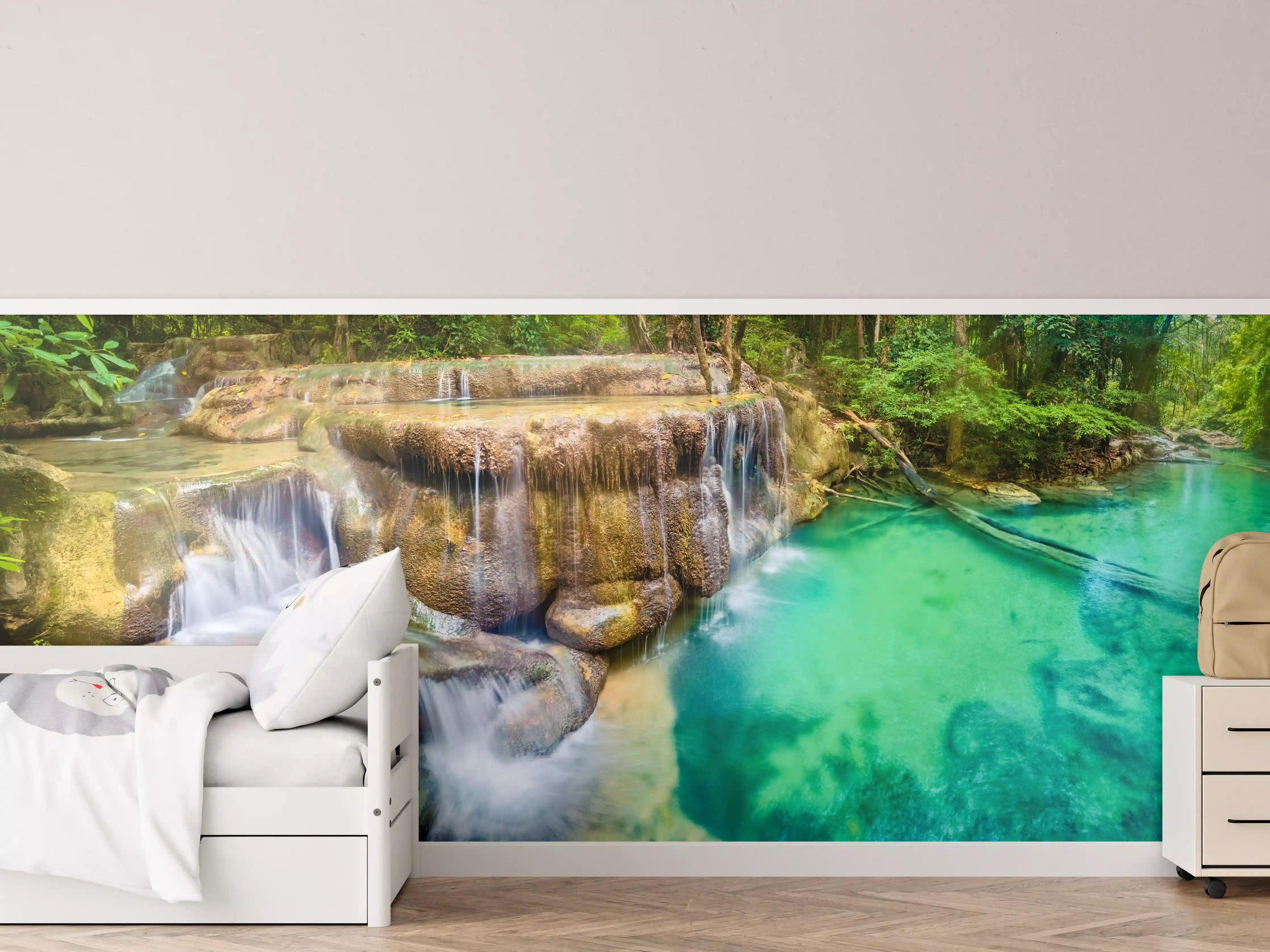 Kinderzimmer Wandgestaltung - Verborgene Oase im Regenwald