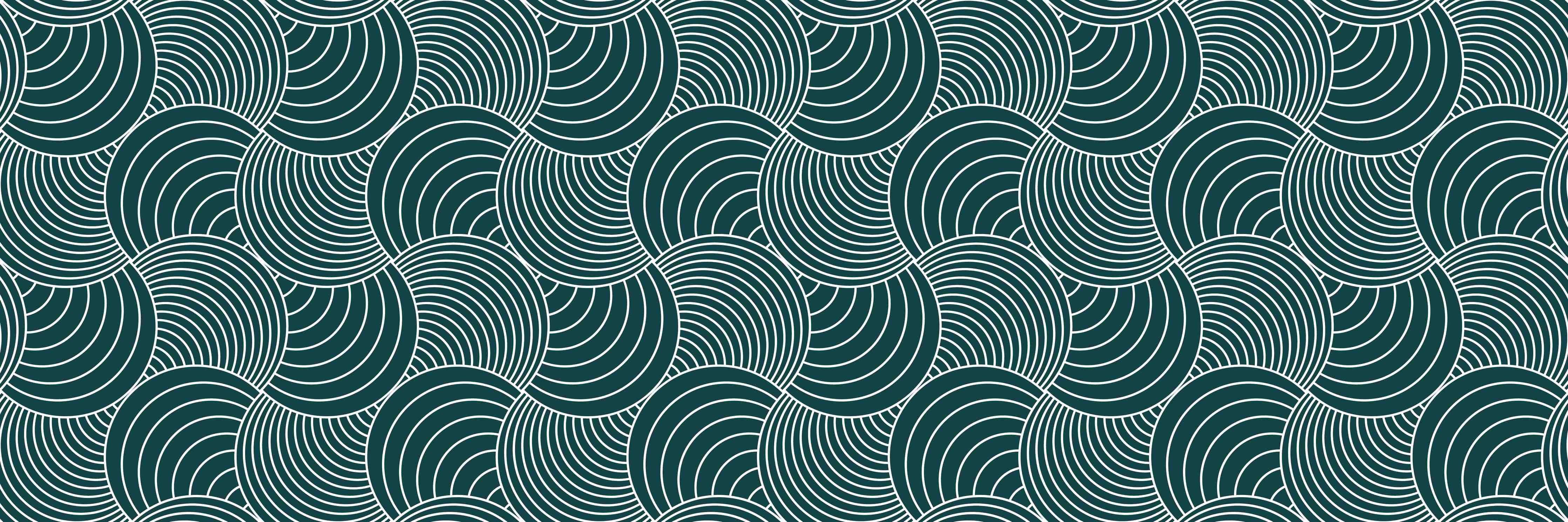 Kinderzimmer Wandgestaltung-Verflochtene Wellen in Petrolgrün