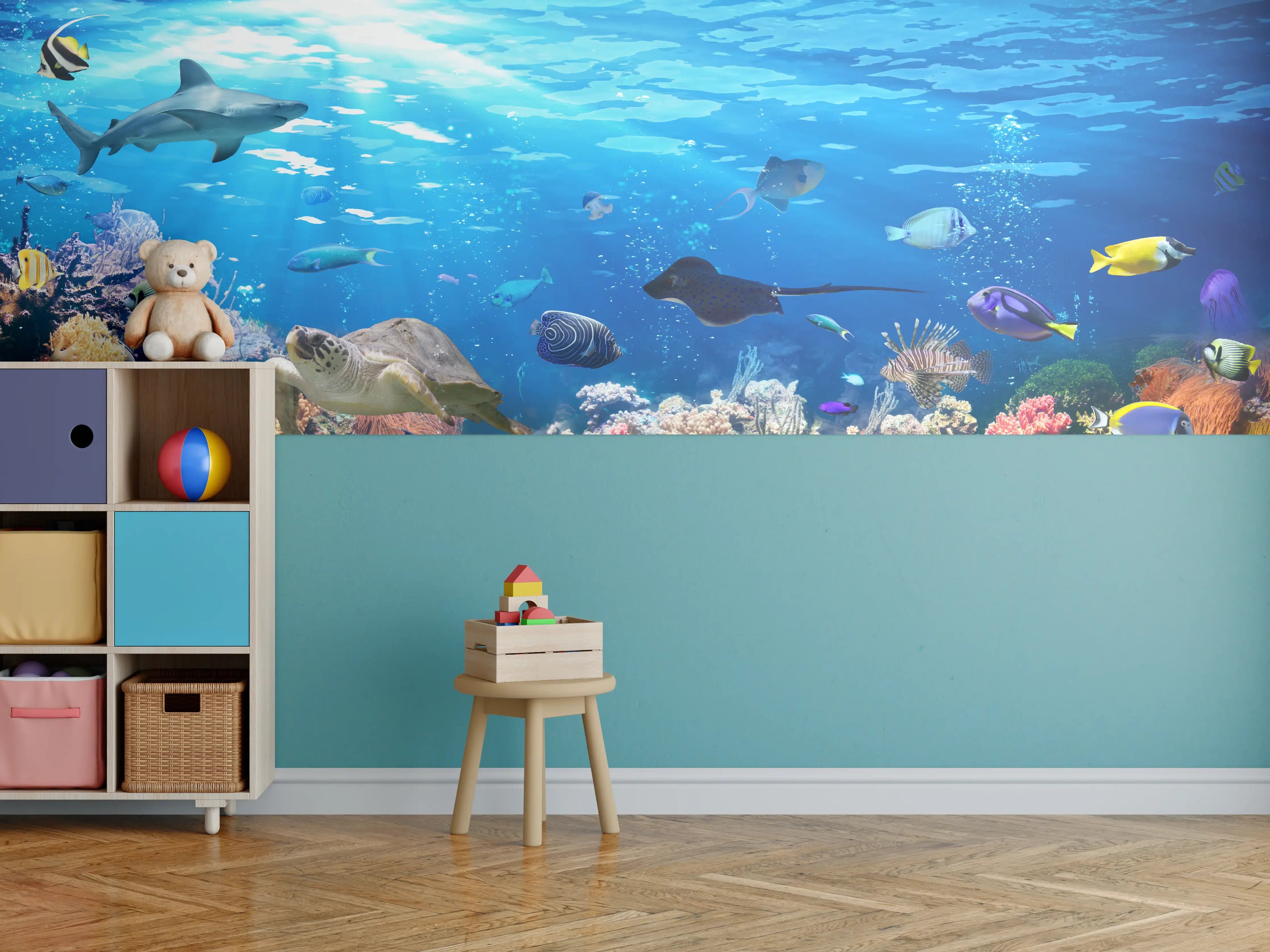 Kinderzimmer Wandgestaltung - Vielfältige Unterwasserwelt