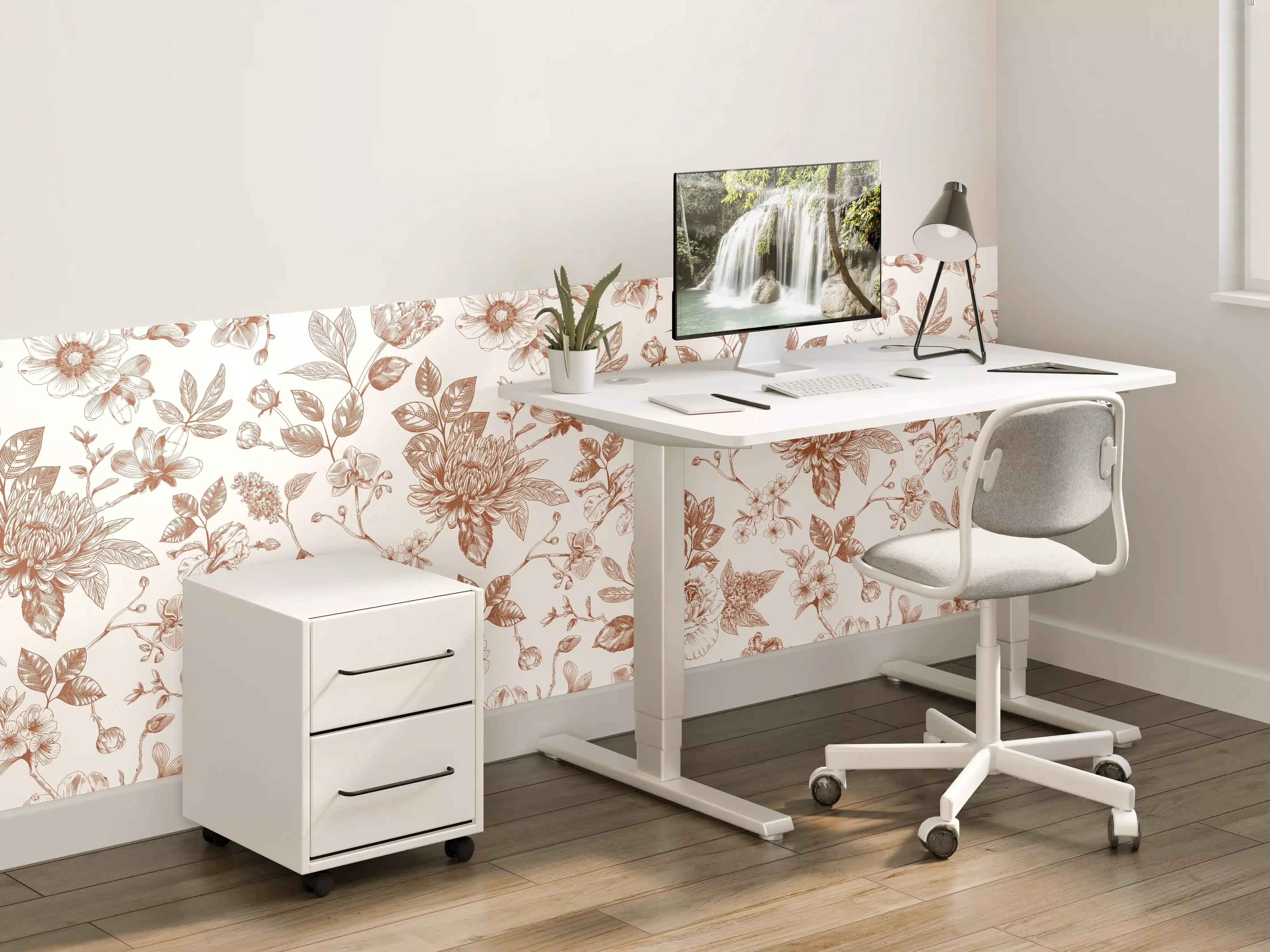 Kinderzimmer Wandgestaltung - Vintage Bloom Amber Blumenmuster