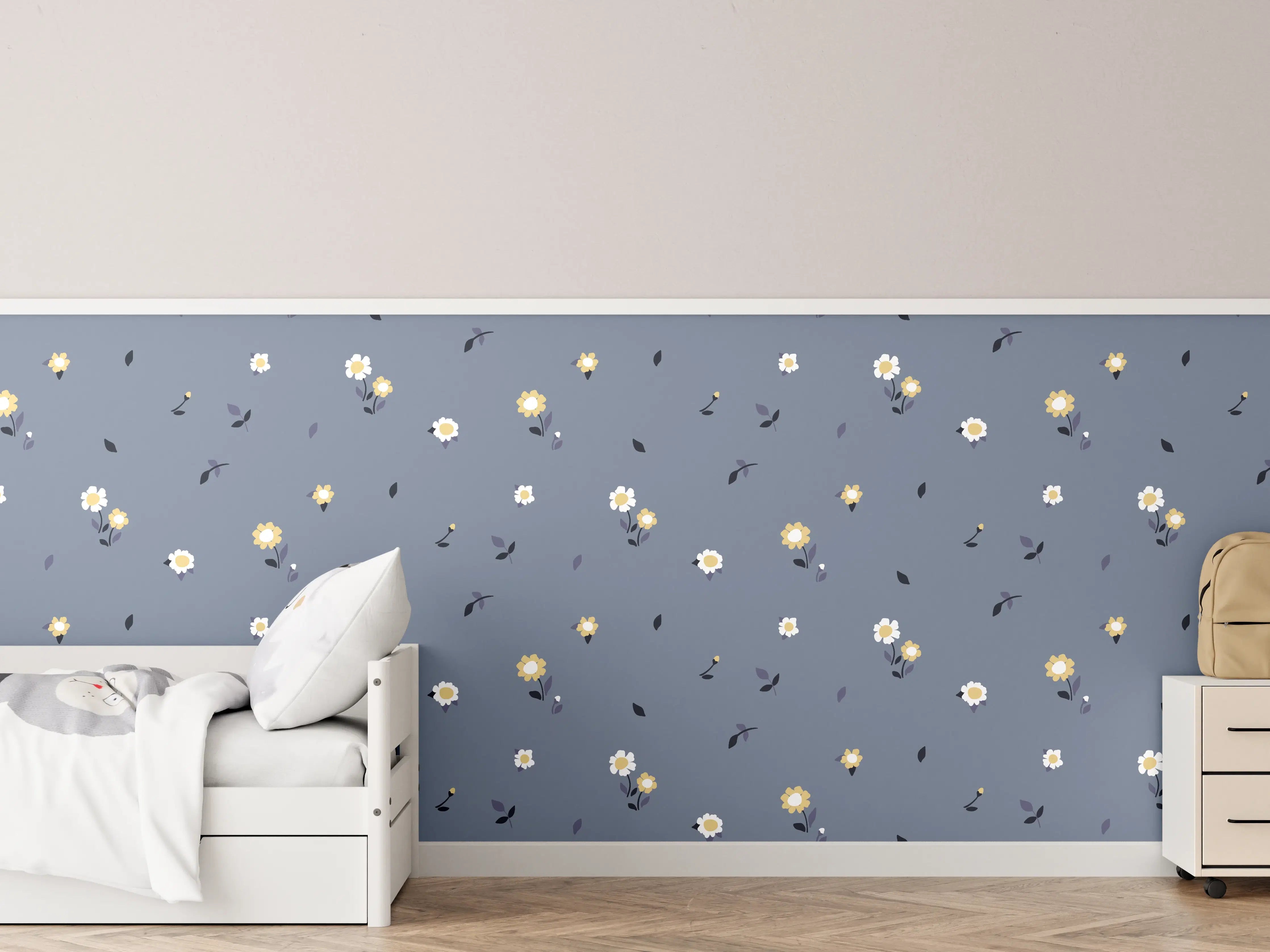 Kinderzimmer Wandgestaltung - Vintage Bloom Ditsy Blumenmuster