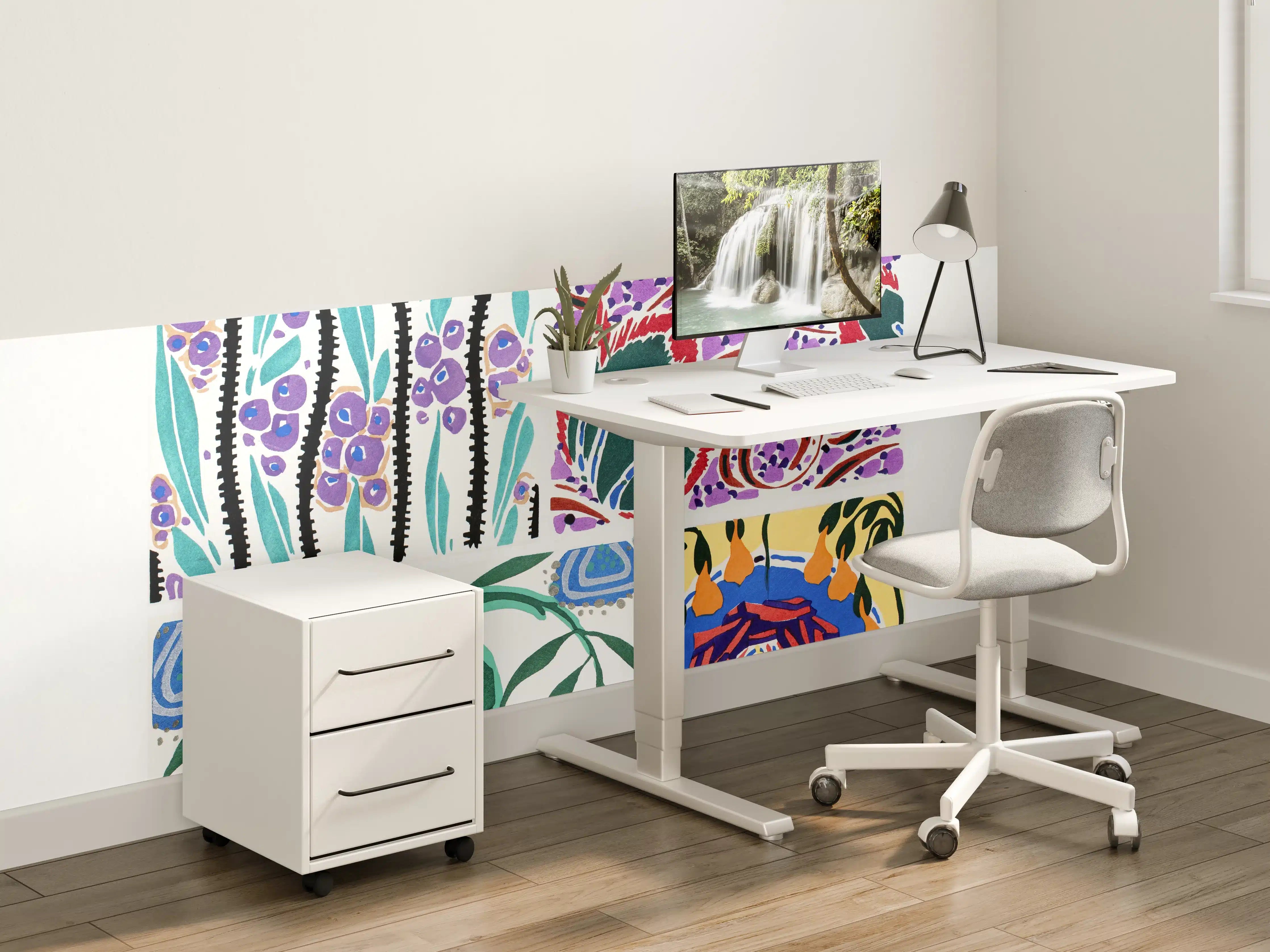 Kinderzimmer Wandgestaltung - Vintage-Floral-Master-Designs