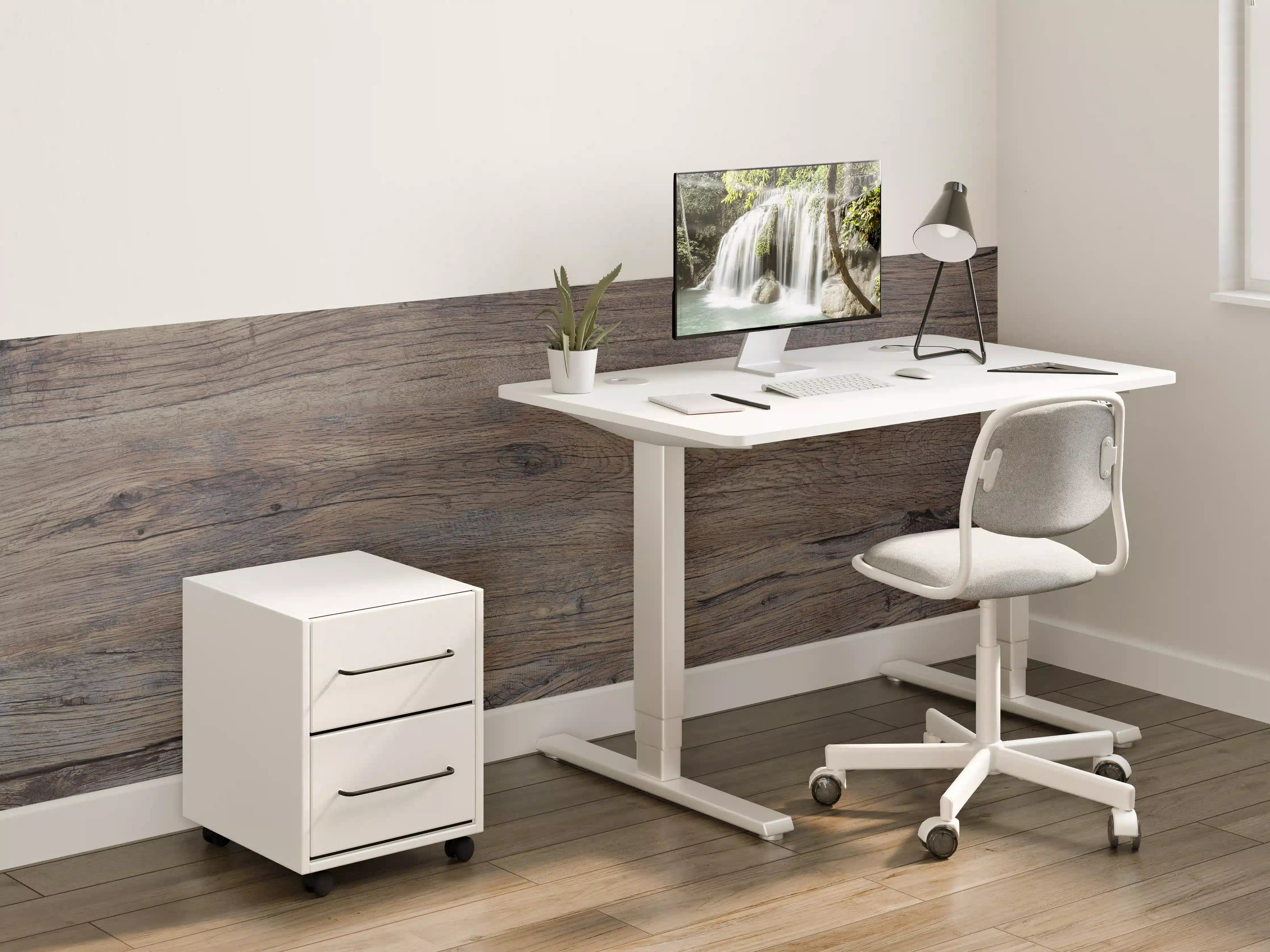 Kinderzimmer Wandgestaltung - Vintage gräuliche Holztextur