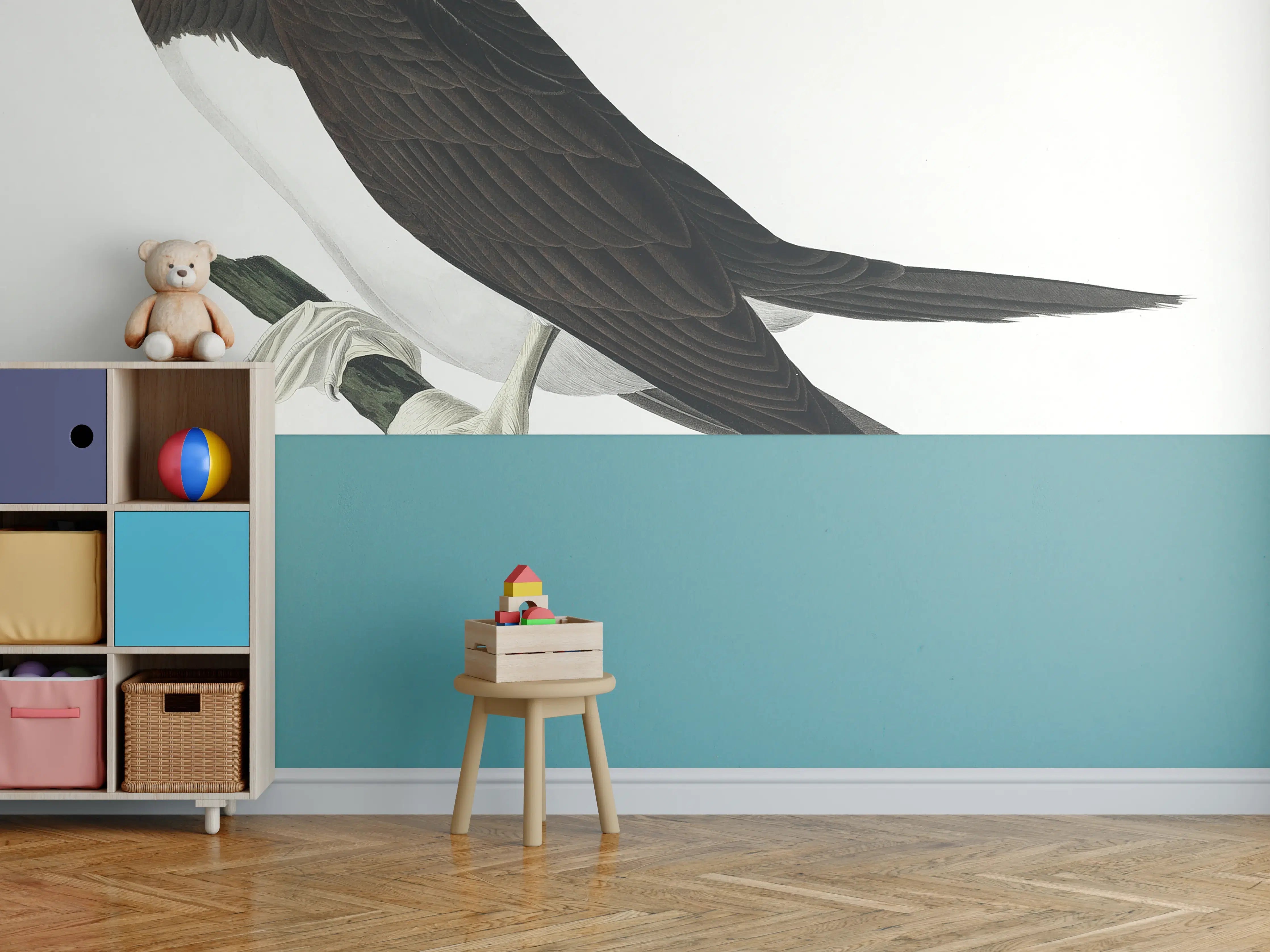Kinderzimmer Wandgestaltung - Vogel Portrait - Robert Havel