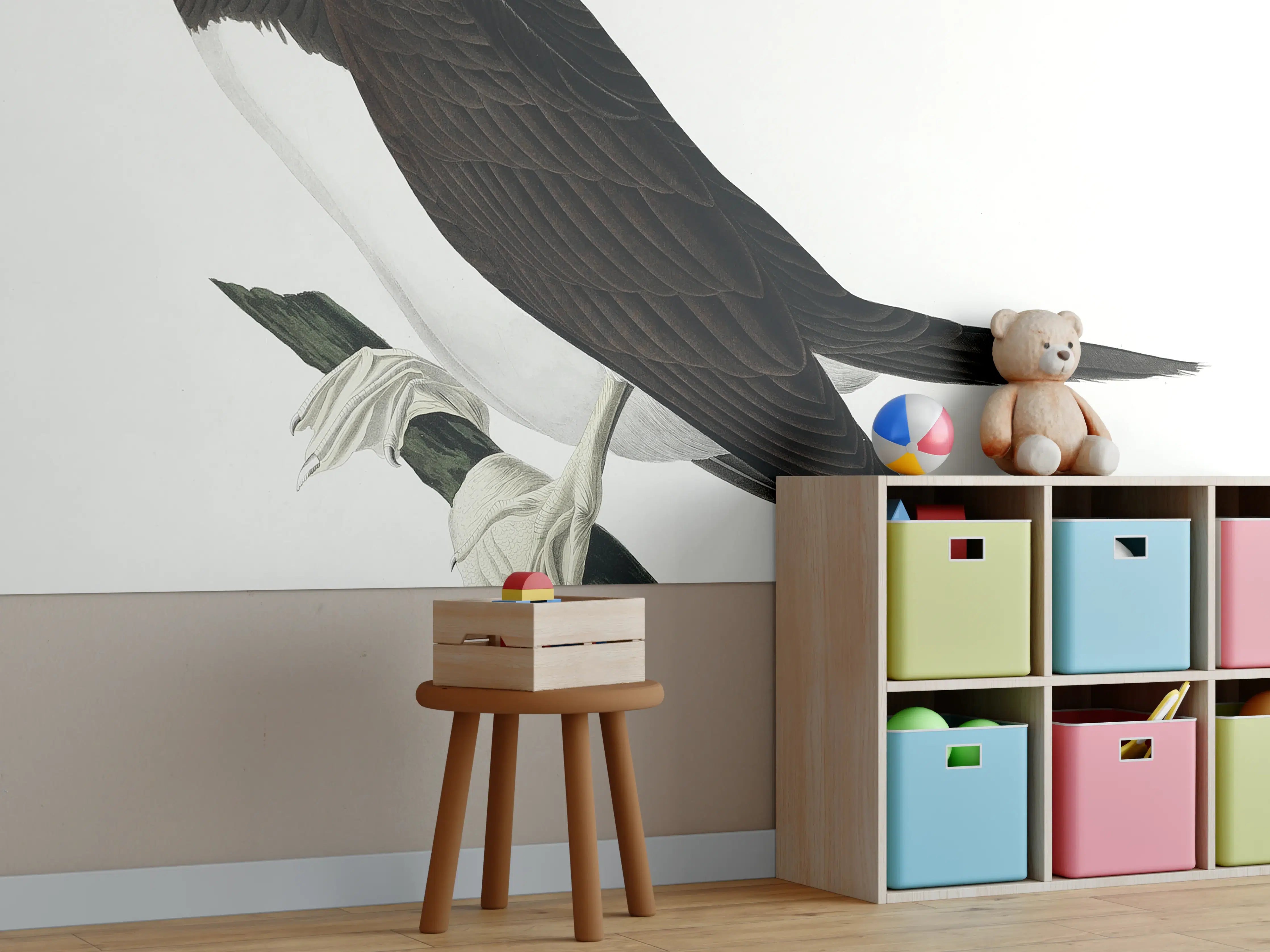 Kinderzimmer Wandgestaltung - Vogel Portrait - Robert Havel