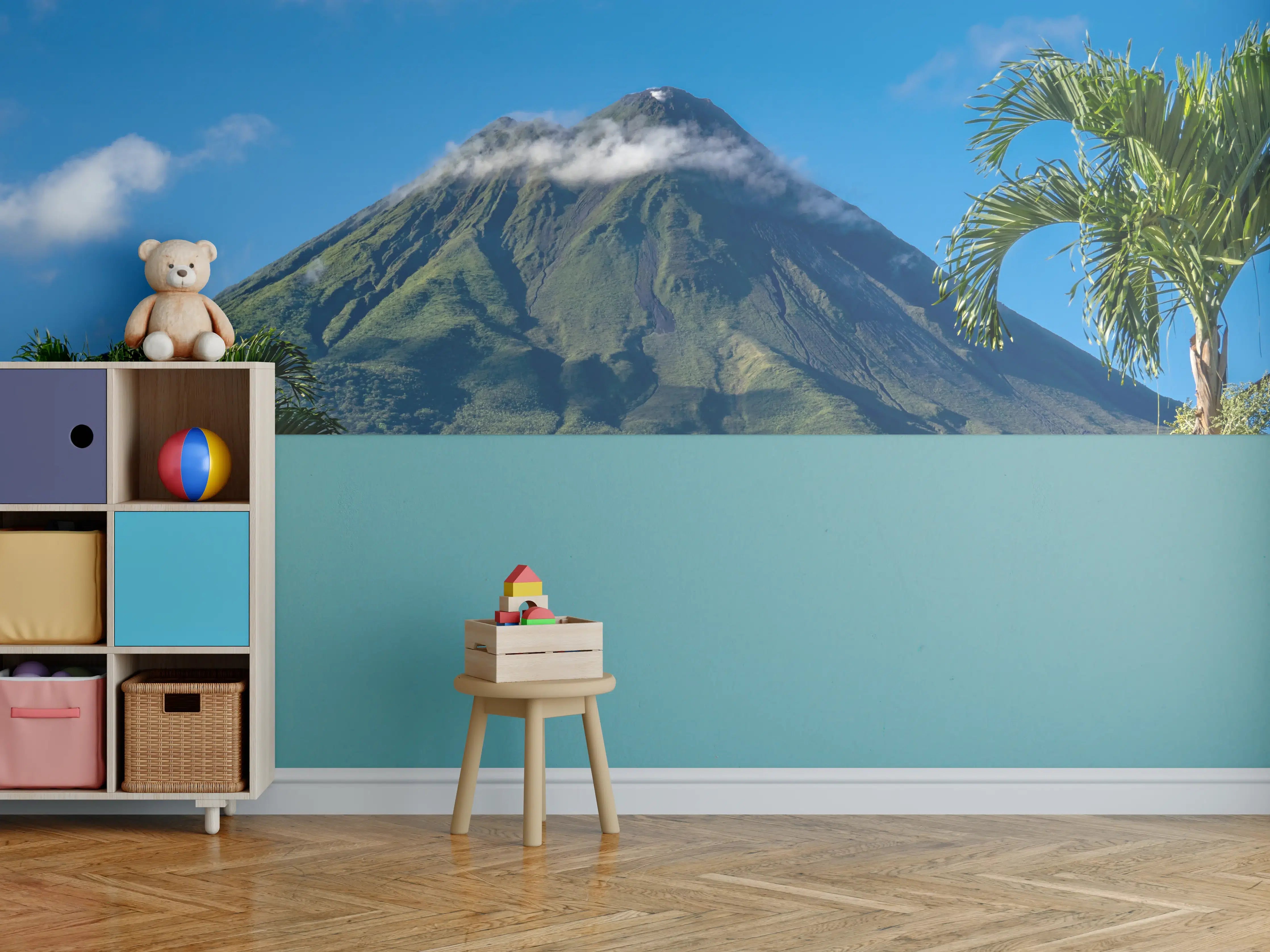 Kinderzimmer Wandgestaltung - Vulkan Arenal von nahem - Costa Rica