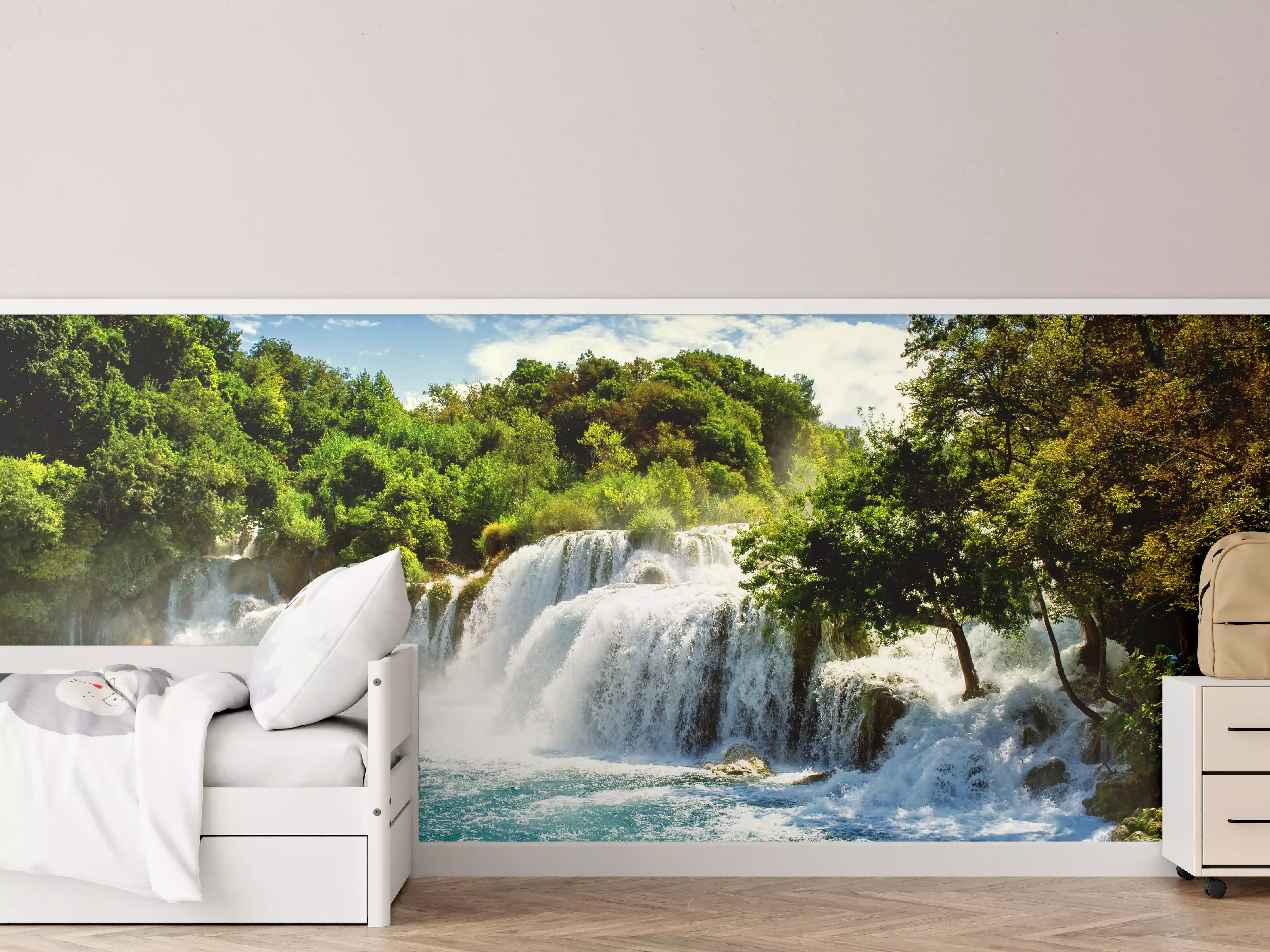 Kinderzimmer Wandgestaltung - Wasserfälle in Krka