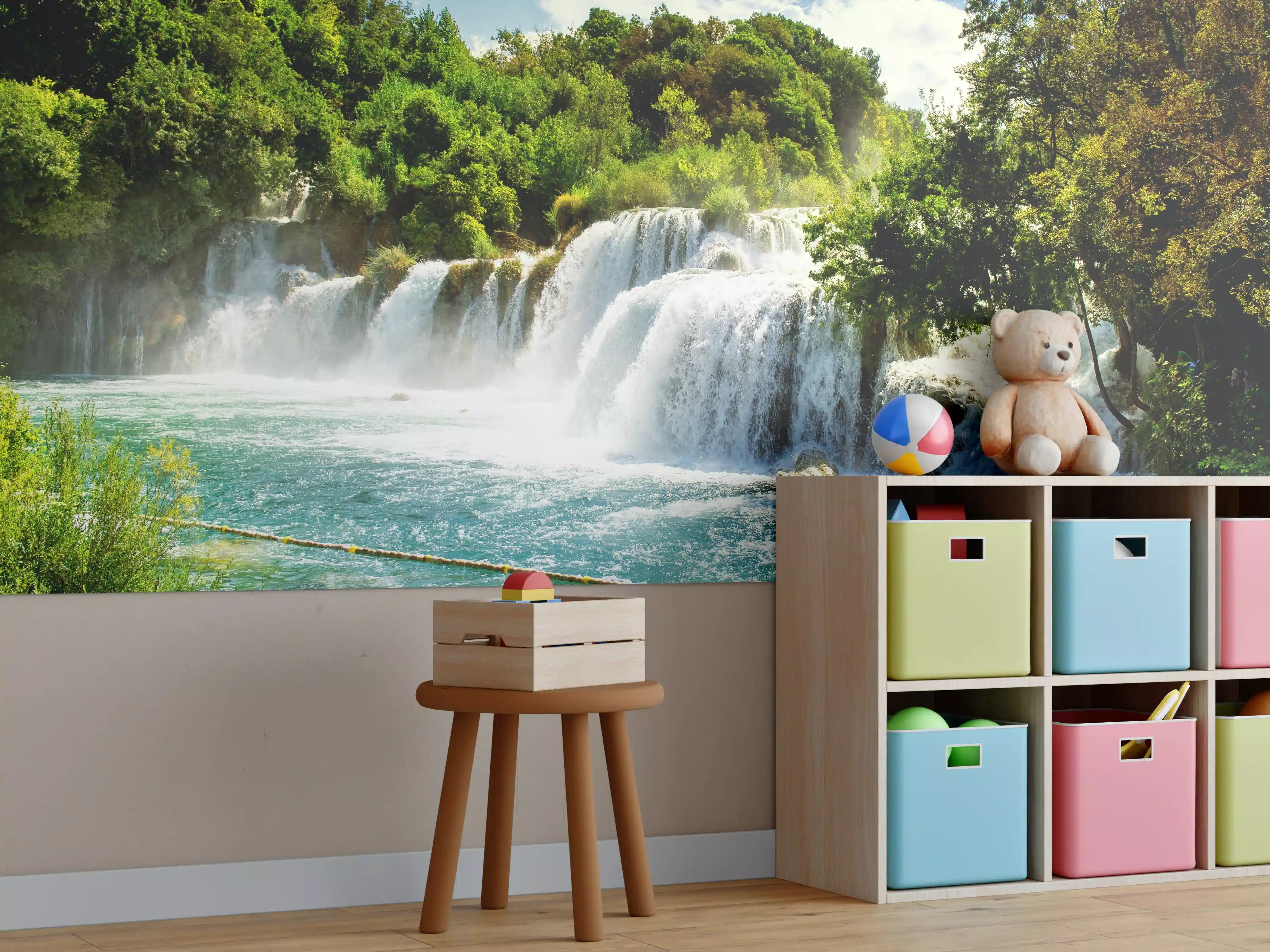 Kinderzimmer Wandgestaltung - Wasserfälle in Krka