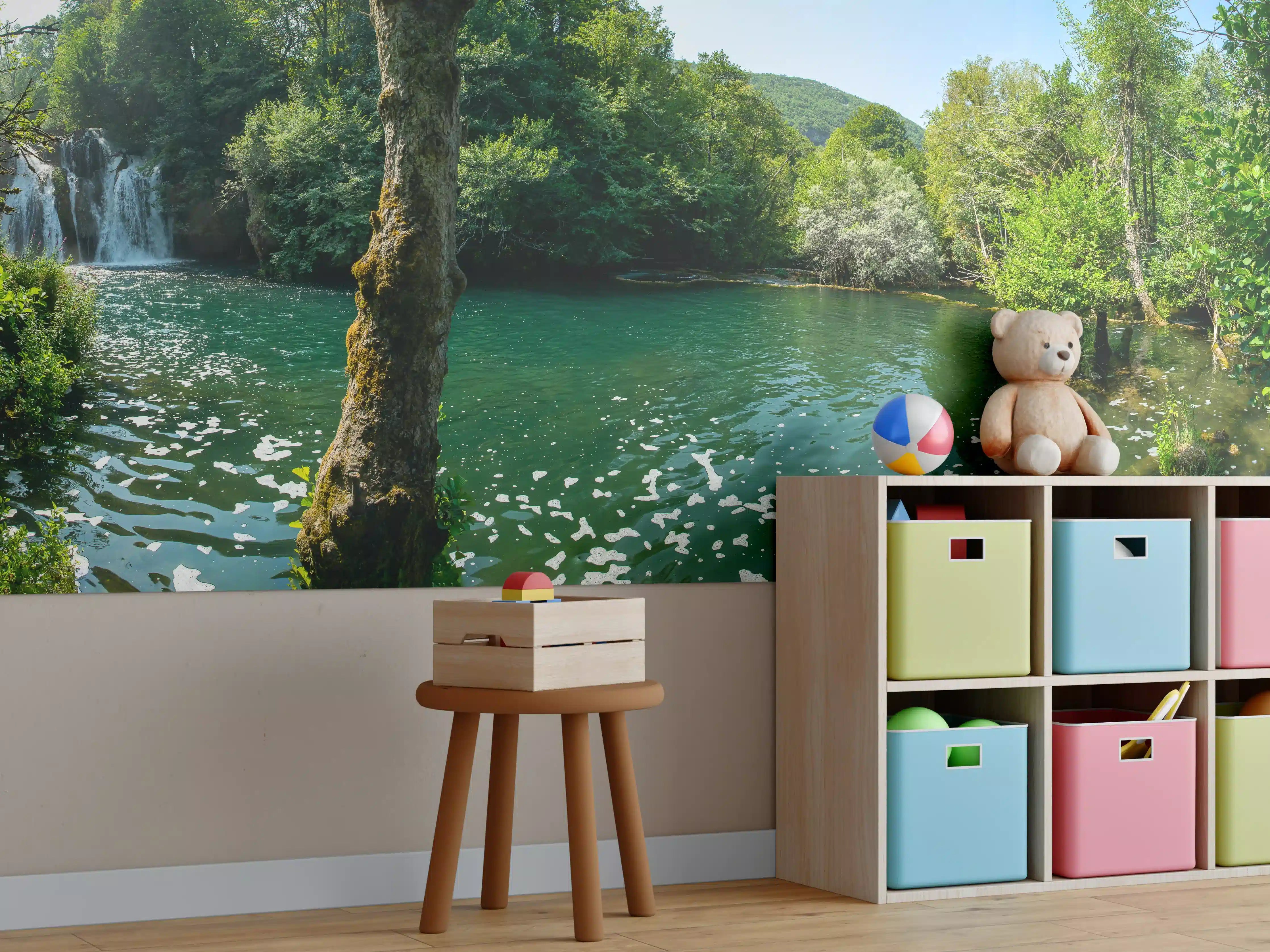 Kinderzimmer Wandgestaltung - Wasserfall von Martin Brod - Bosnien