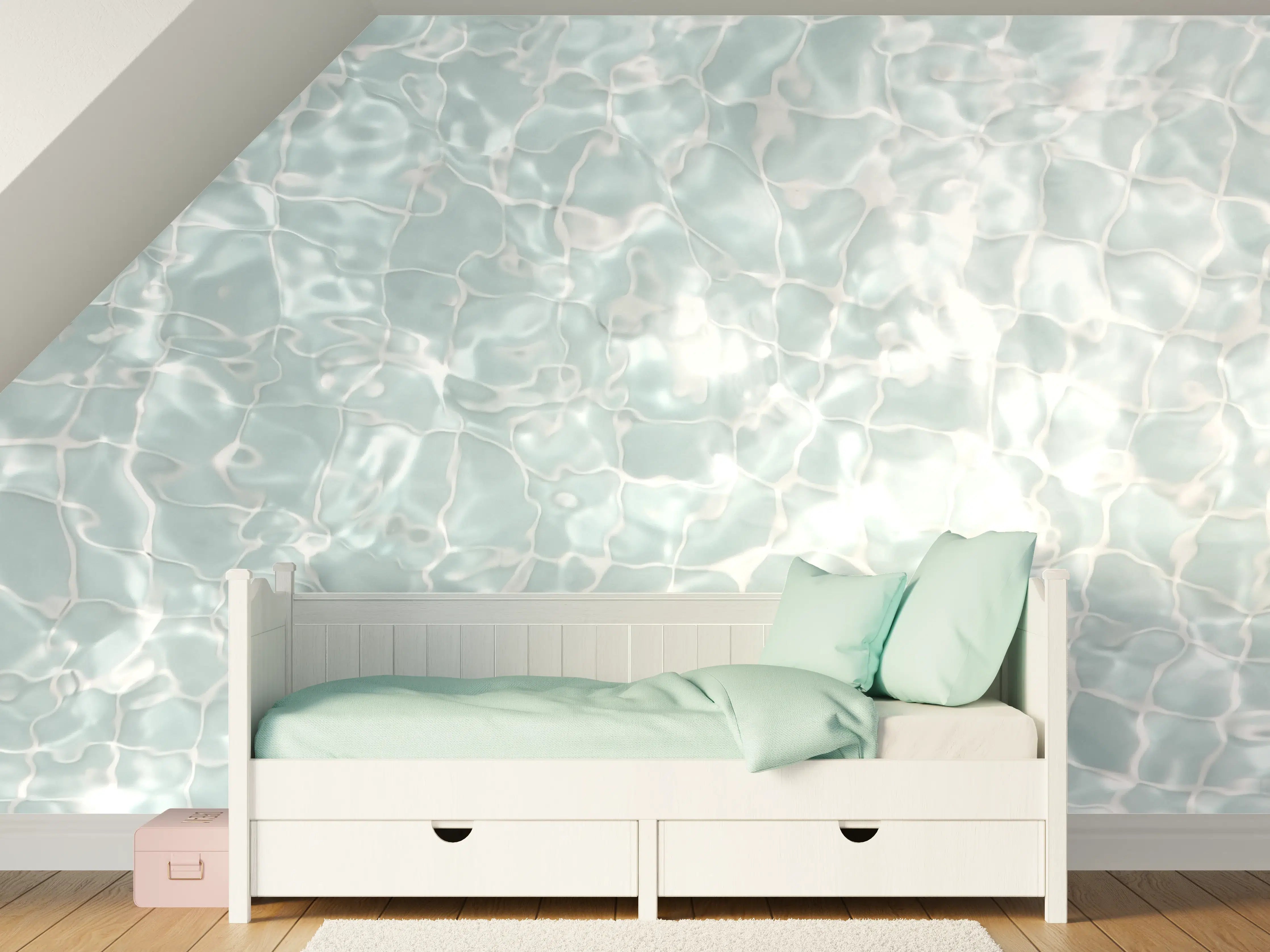 Kinderzimmer Wandgestaltung - Wasseroberfläche