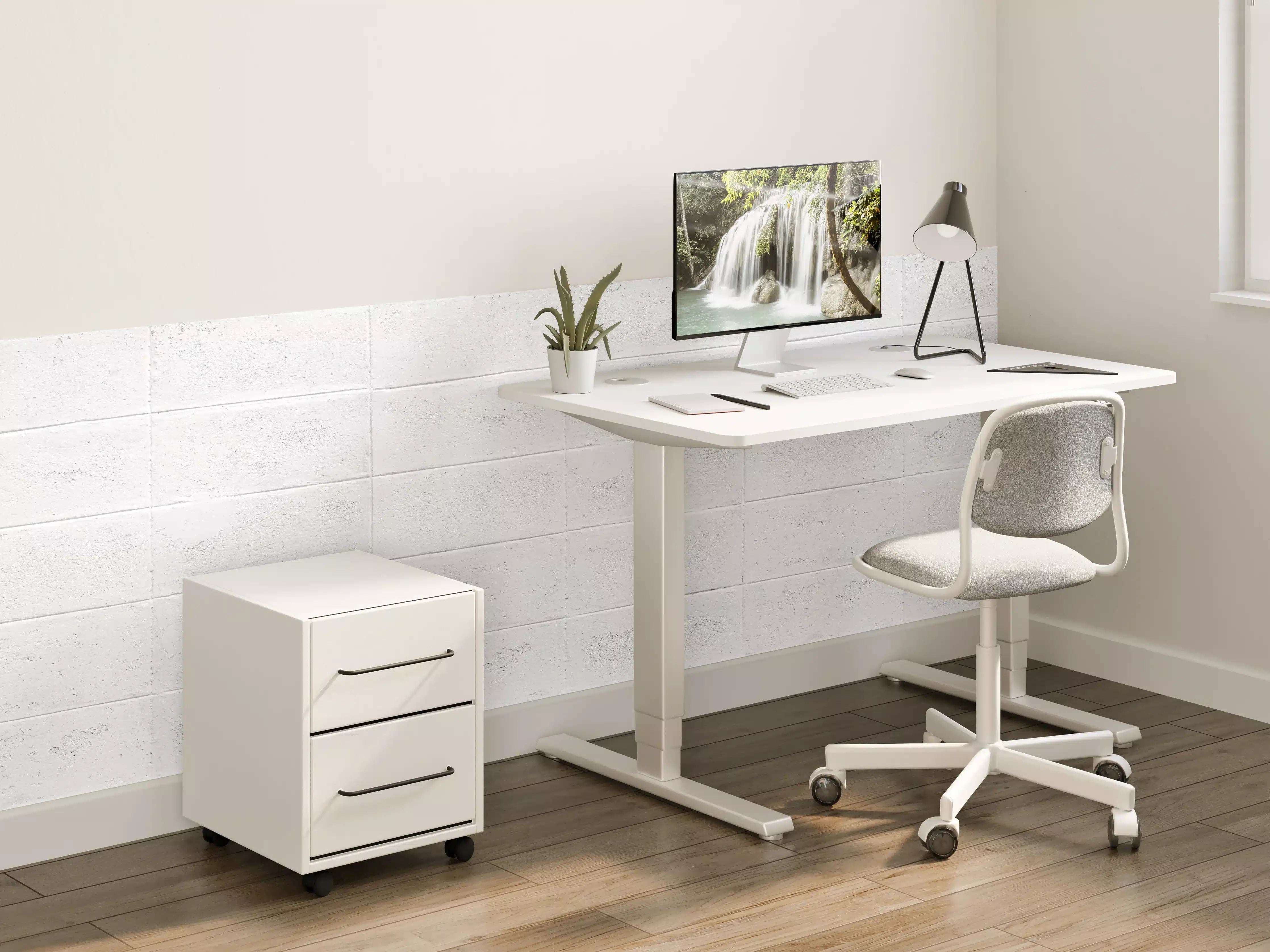 Kinderzimmer Wandgestaltung - Weiße Ziegelwand mit subtiler Textur