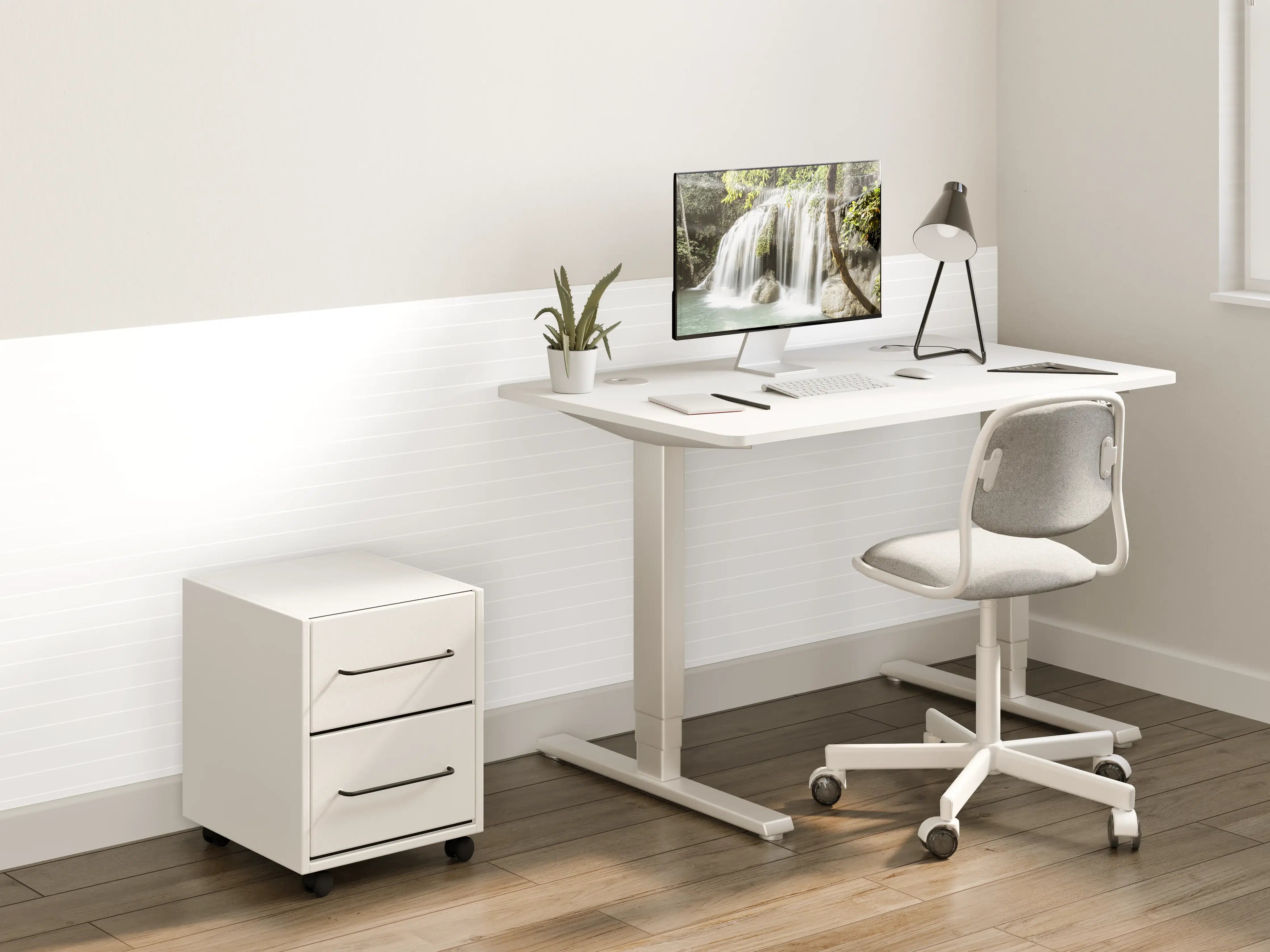 Kinderzimmer Wandgestaltung - Weiße geometrische Fliesen für modernes Badezimmer