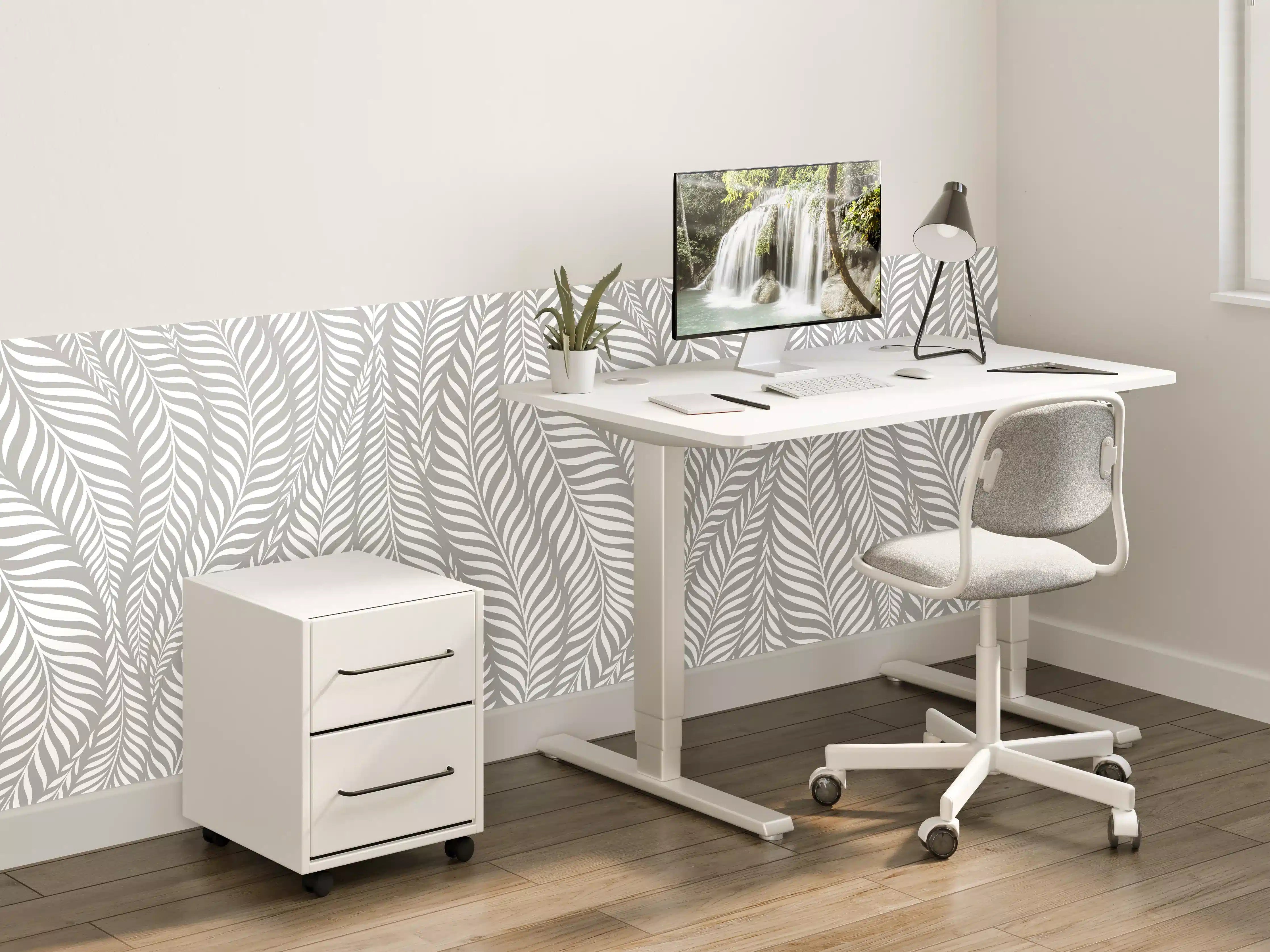 Kinderzimmer Wandgestaltung - Weiße und graue Musterentwicklung