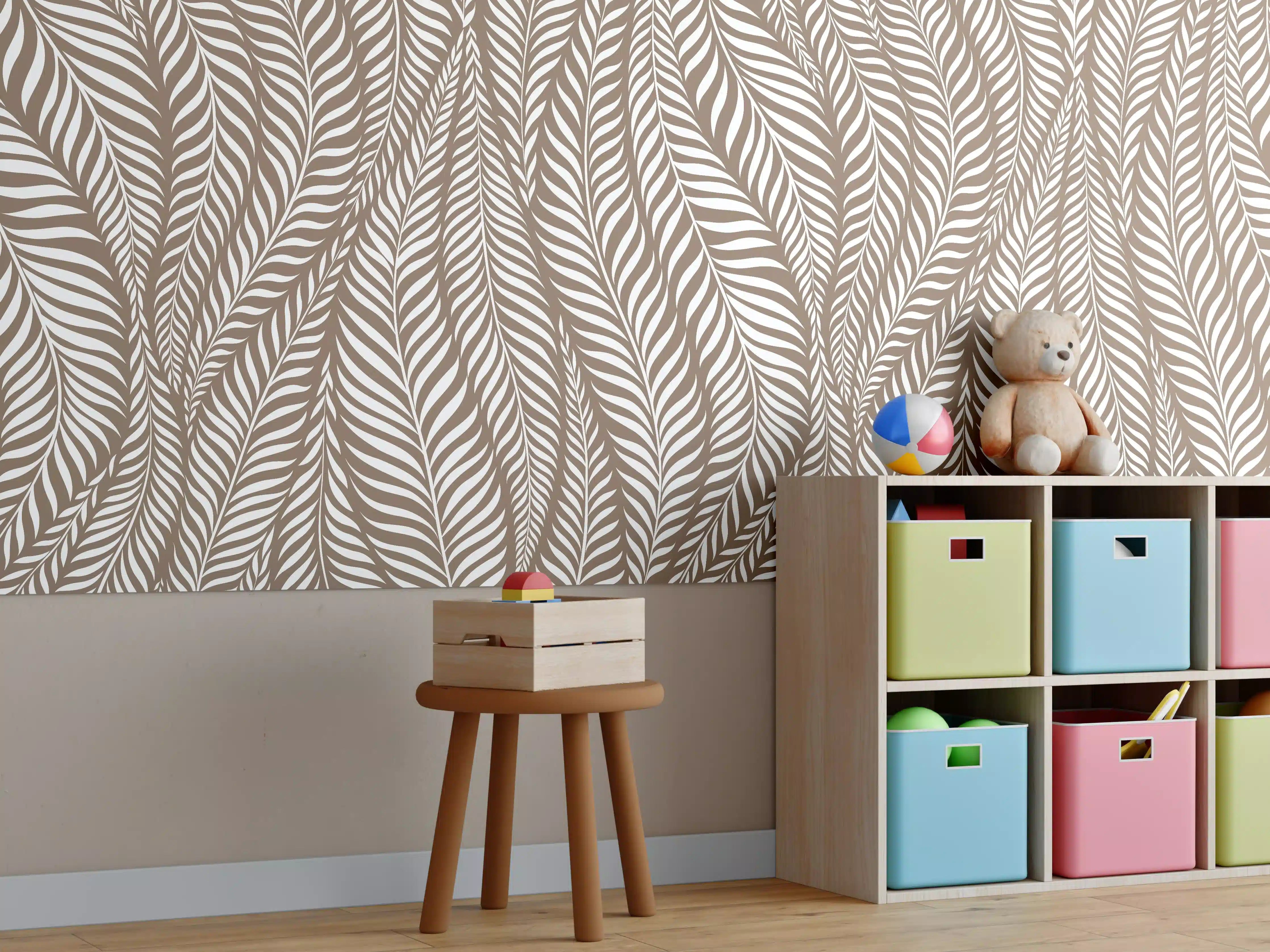 Kinderzimmer Wandgestaltung - Weiße, elegante Dekoration
